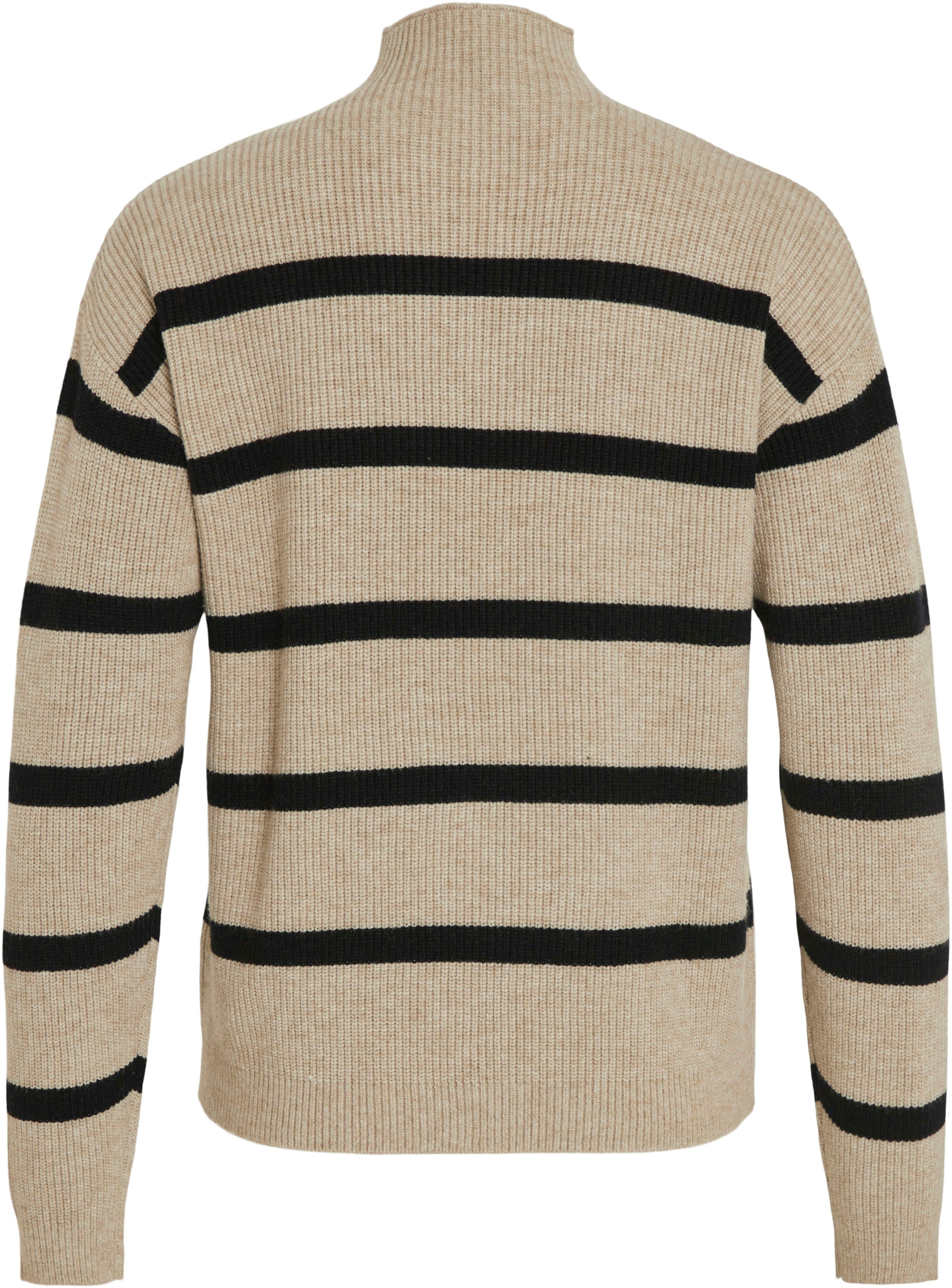 Vila Trui met staande kraag VIRIL MOCKNECK L/S KNIT RIB TOP 2- NOOS
