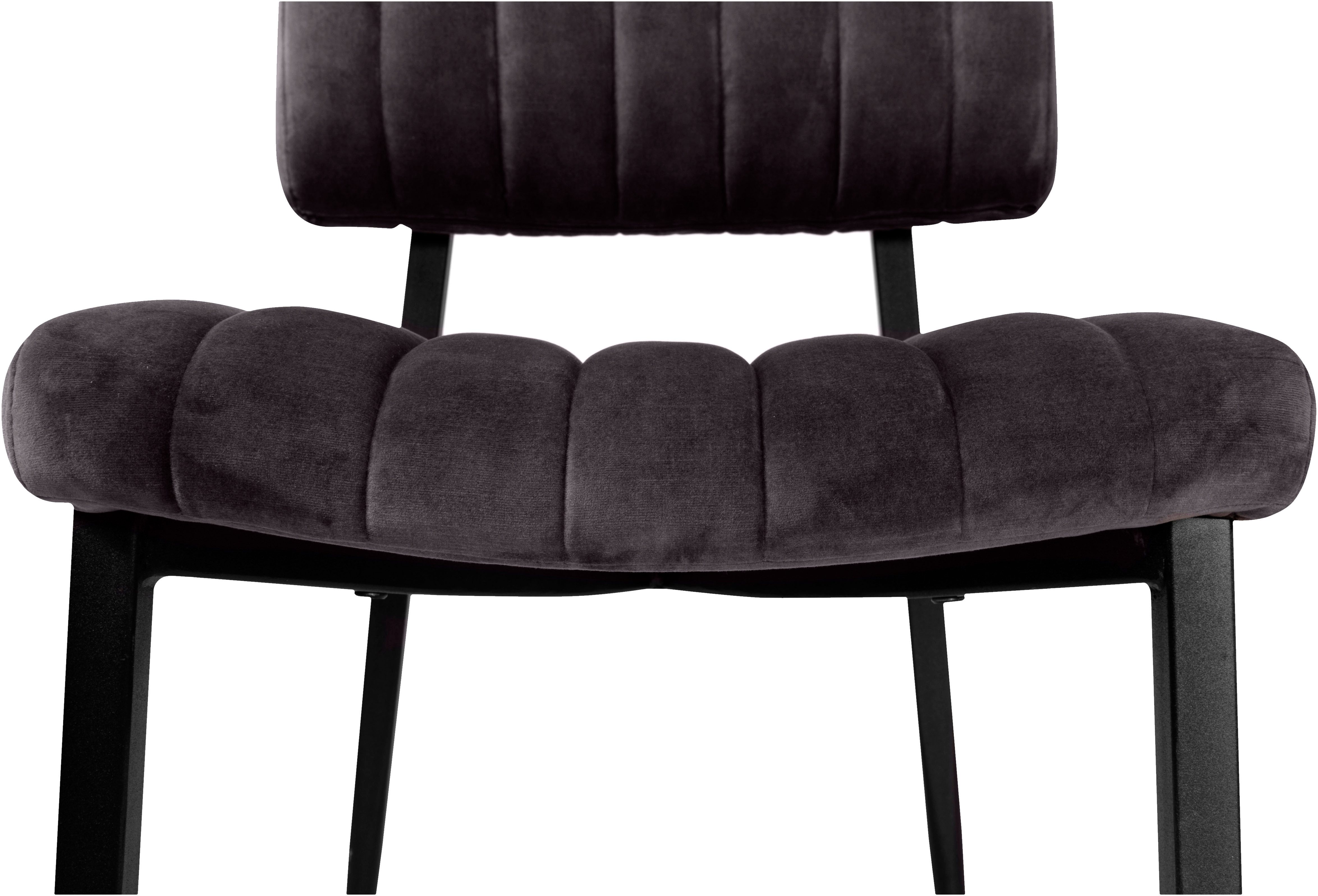 OMG Design Eetkamerstoel Ivan onderhoudsvriendelijk velvet bekleding, keukenstoel (set)