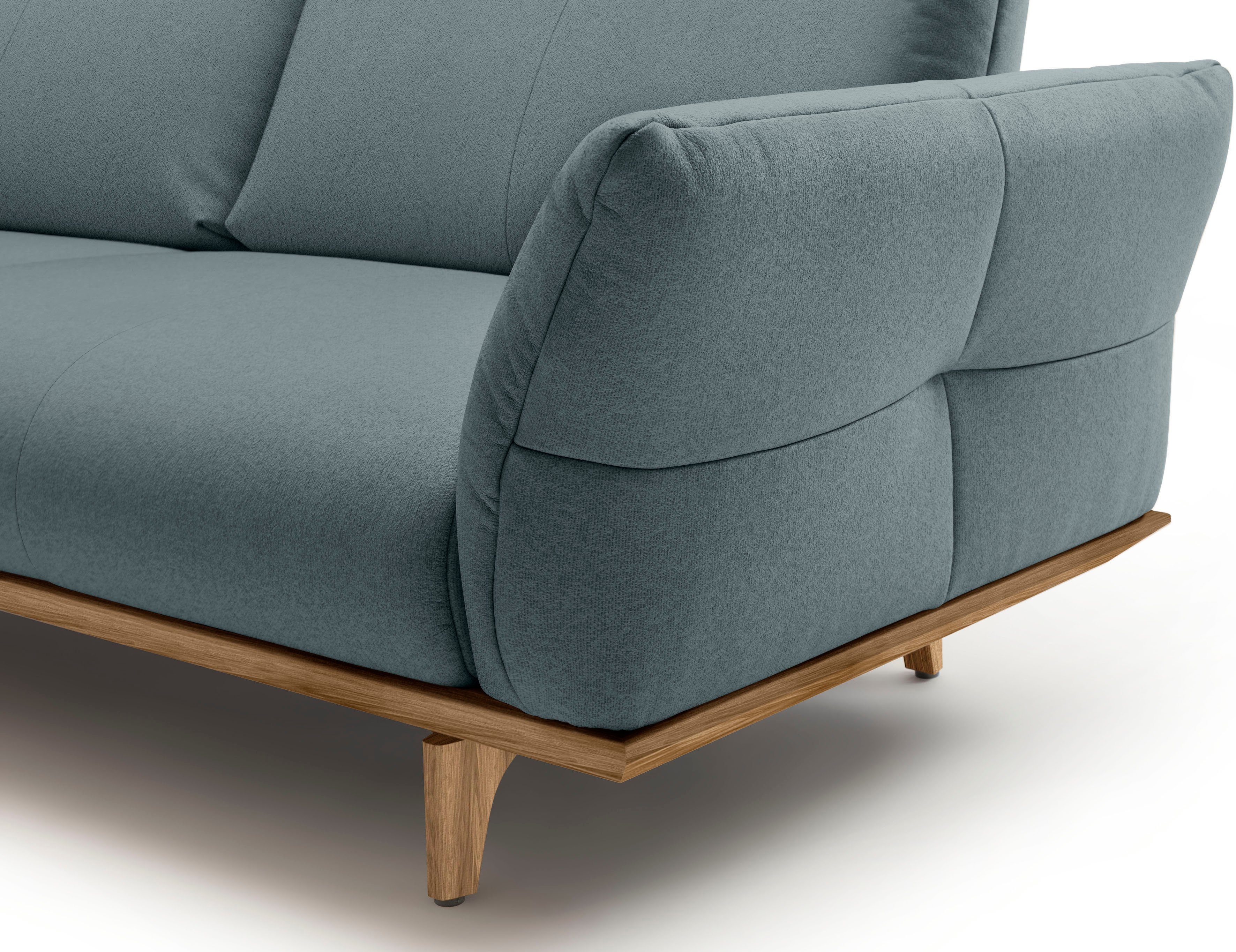 Creation BY ROLF BENZ 4-zitsbank Hs.460 Onderstel in walnotenhout, walnotenhouten poten, breedte 248 cm