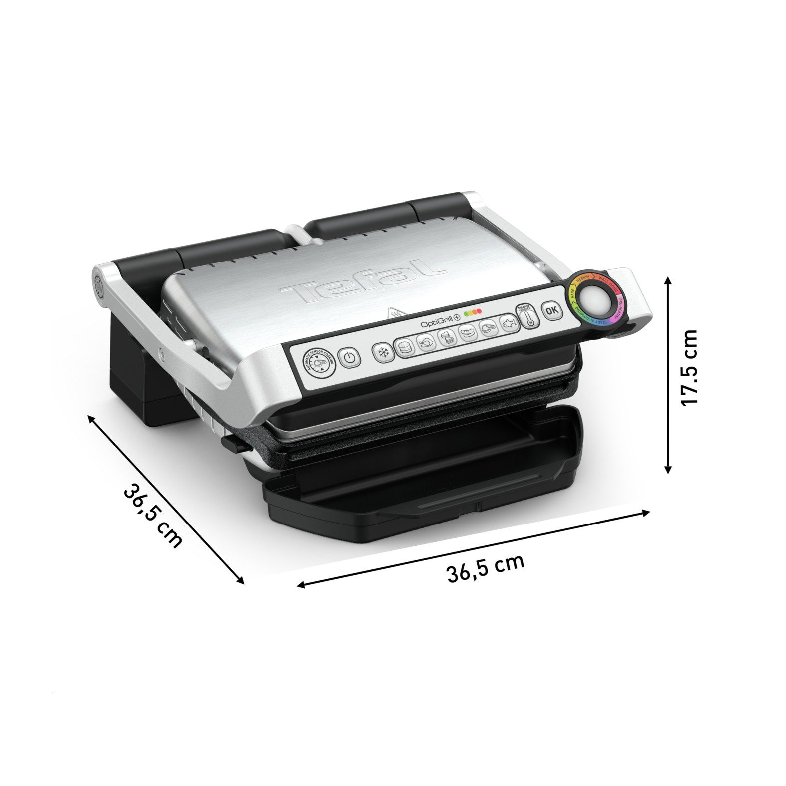 Tefal Contactgrill GC714D OptiGrill en inclusief snacking & baking accessoires