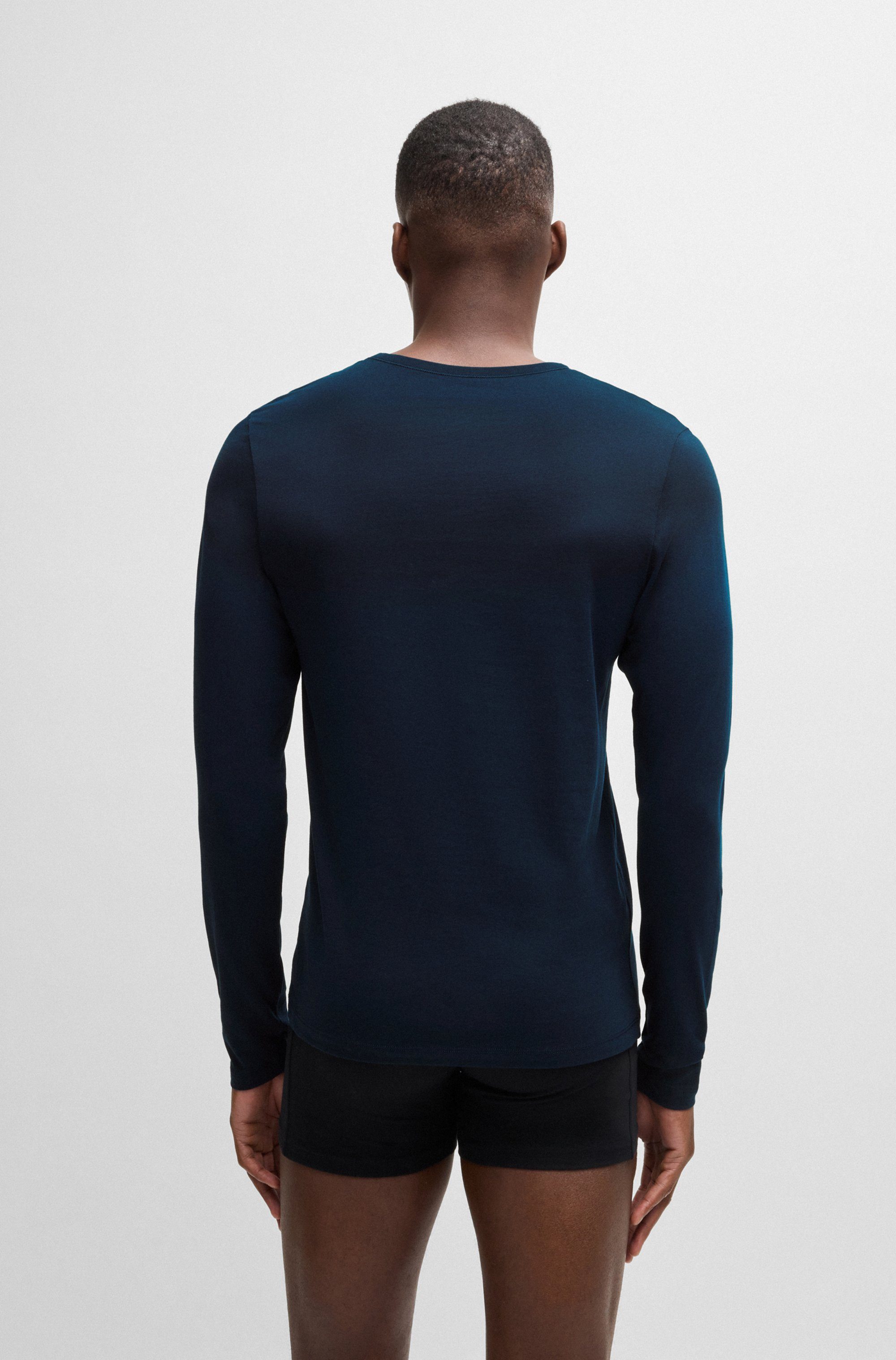 BOSS Shirt met lange mouwen Longsleeve-Shirt R-Neck Classic COTTON 3pcs/pack (3-delig)
