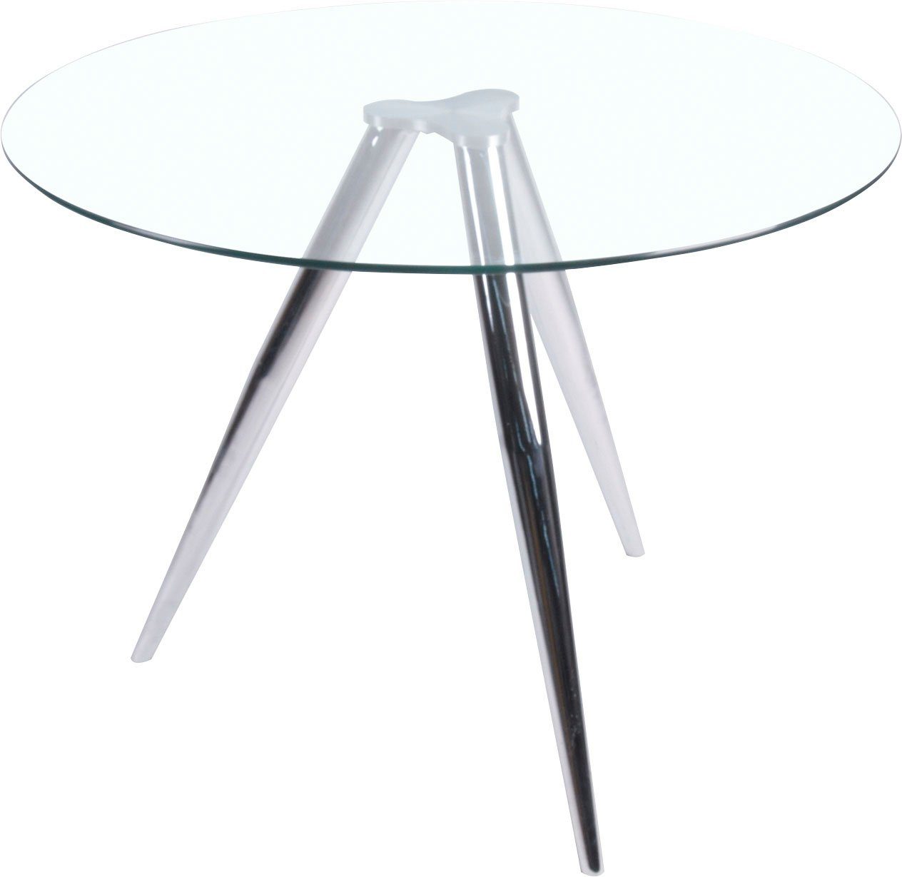 SalesFever Eettafel met modern frame van chroom