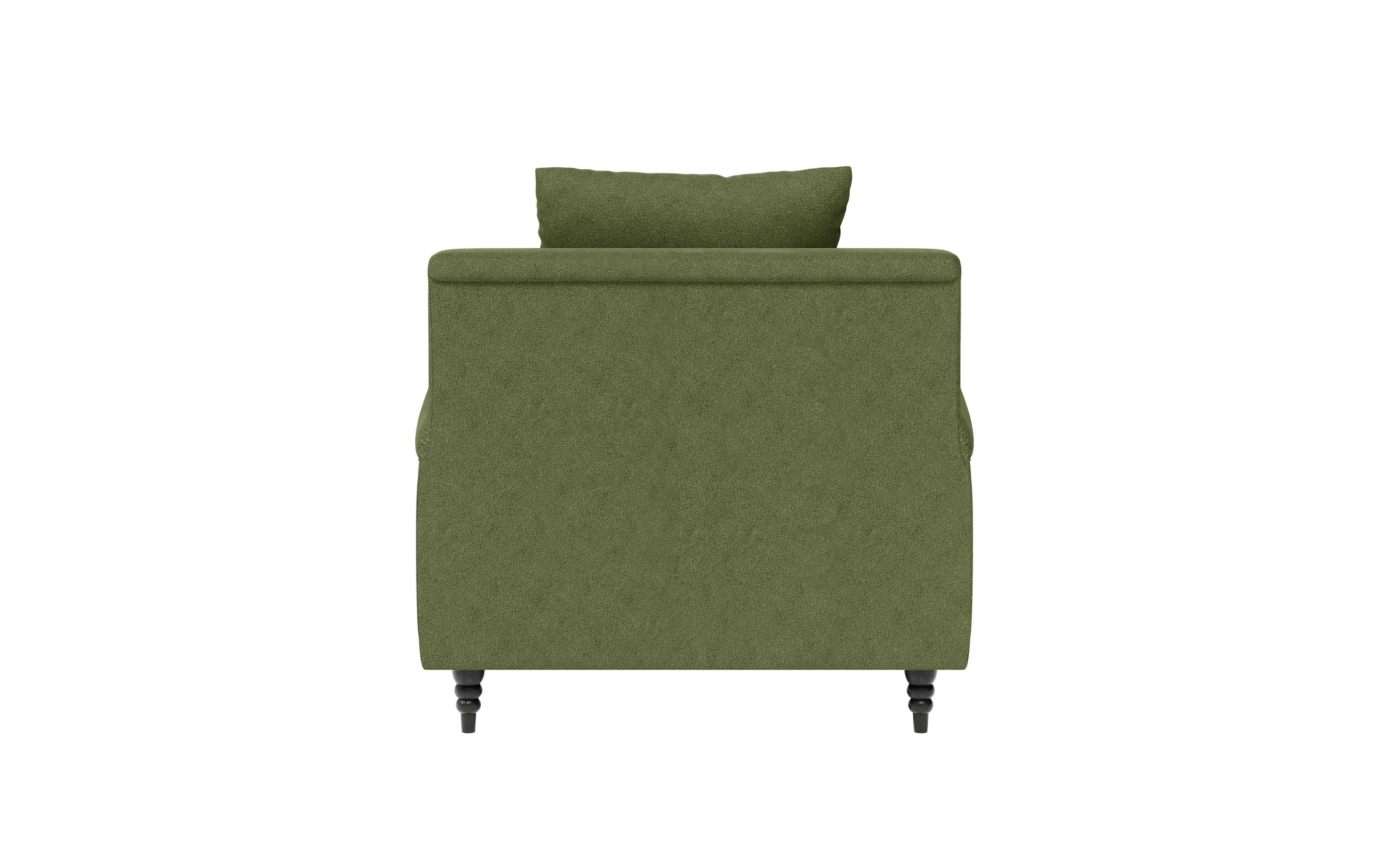 Guido Maria Kretschmer Home&Living Fauteuil NORIN twee soorten poten: voor - wieltjes, aan de achterkant - houten poten