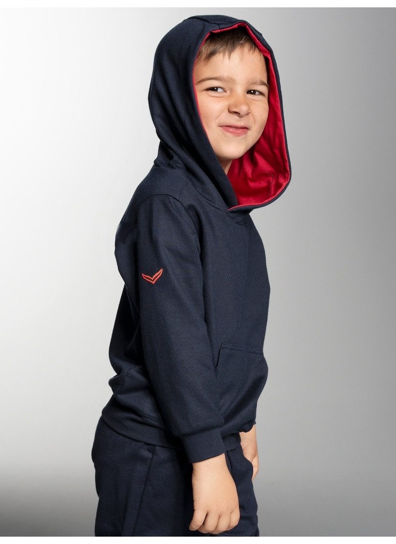 Trigema Sweatshirt TRIGEMA hoodie met kangoeroezak
