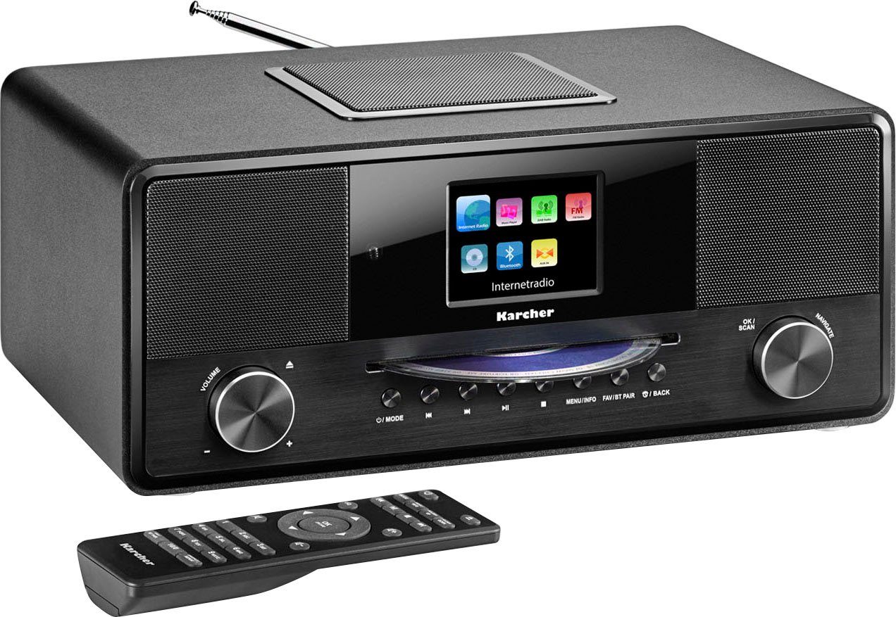 Karcher DAB 9000CDi Radio-CD-speler met internetradio DAB+, DAB, Internet, FM Bluetooth, FM, WiFi, U