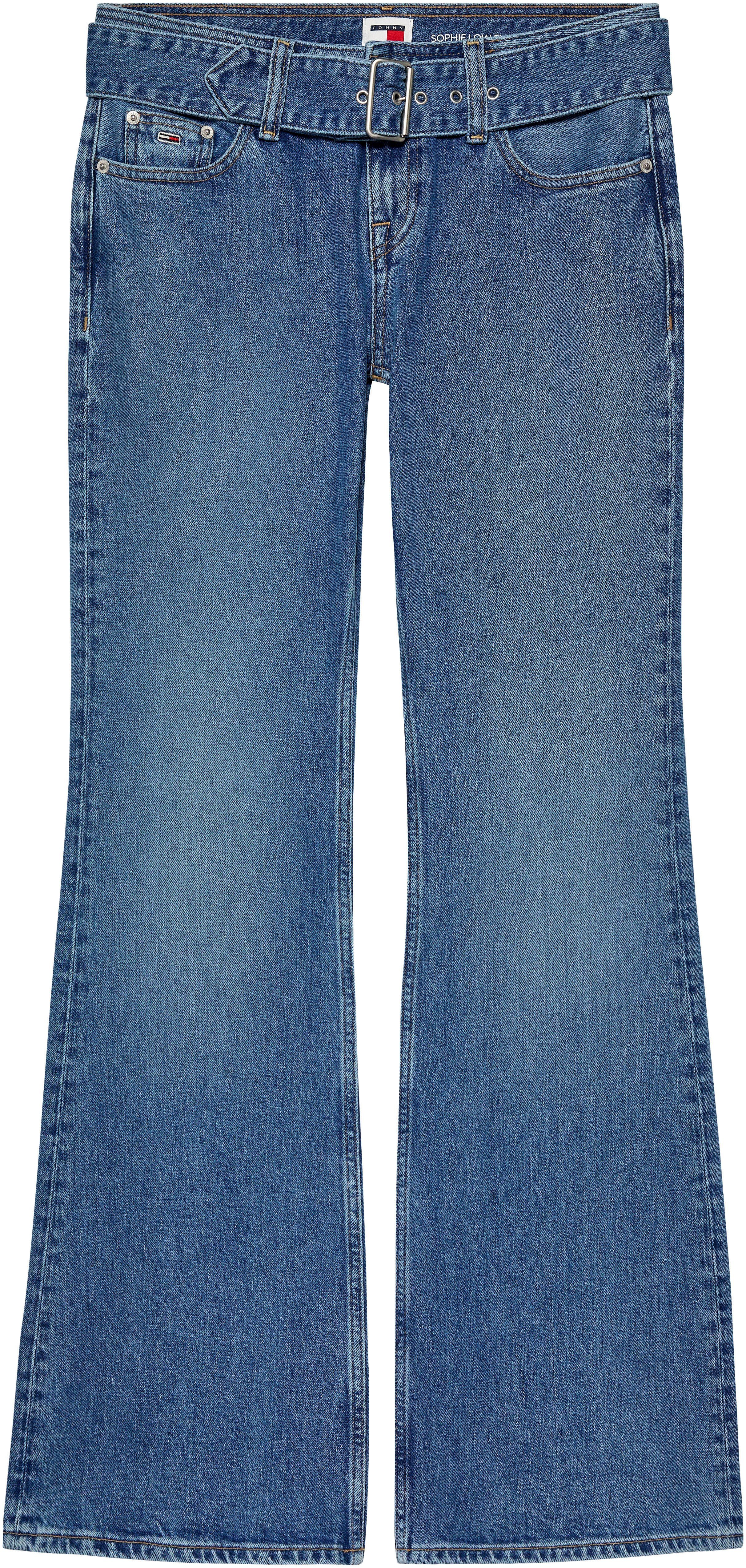 TOMMY JEANS Wijd uitlopende jeans LW FLR BELTED BH7136