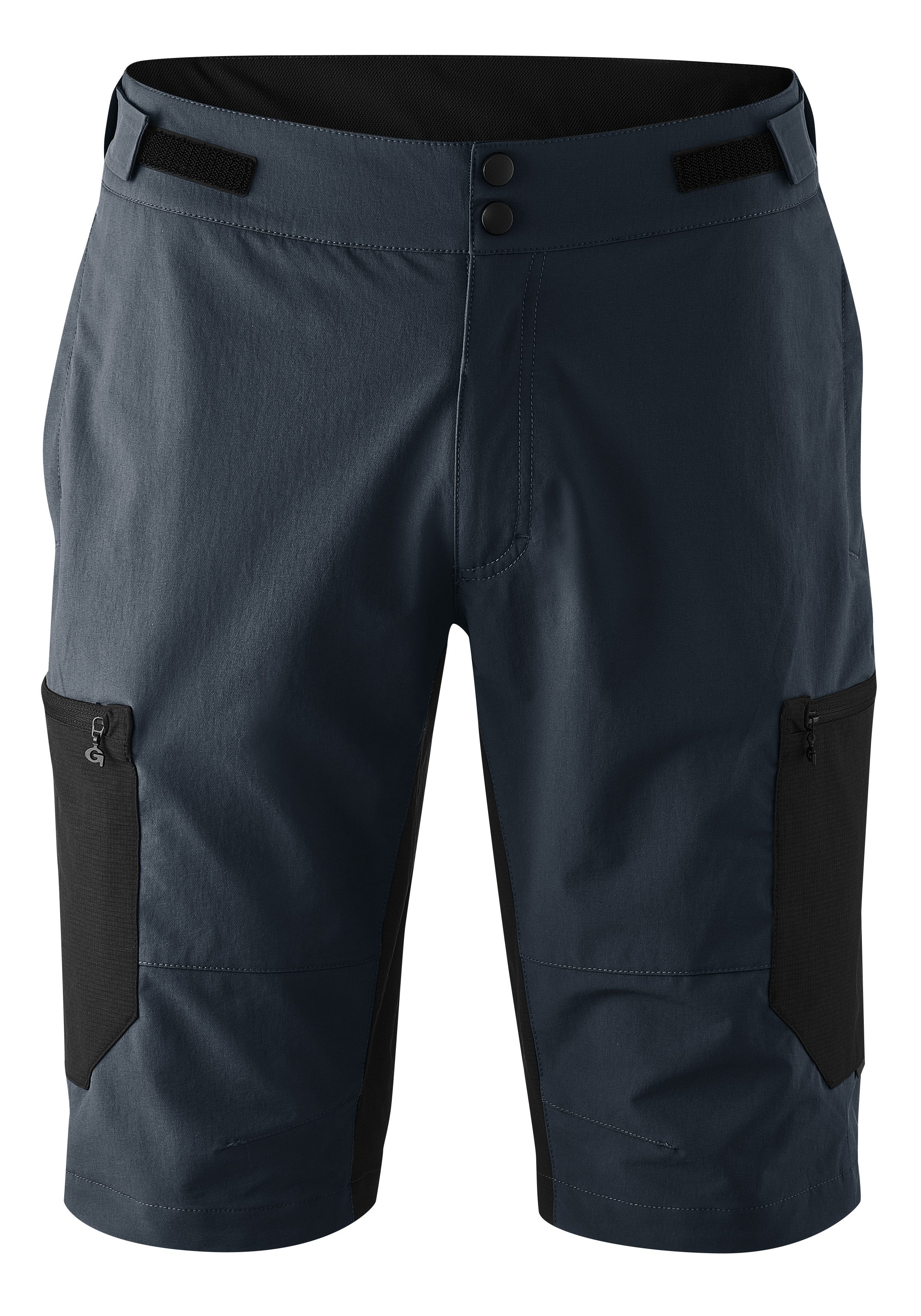 Gonso Fietsbroekje GARZONE Heren fiets-short, fietspants, zitkussen en zakken, flexibele taille heren broeken maat XXXL blauw
