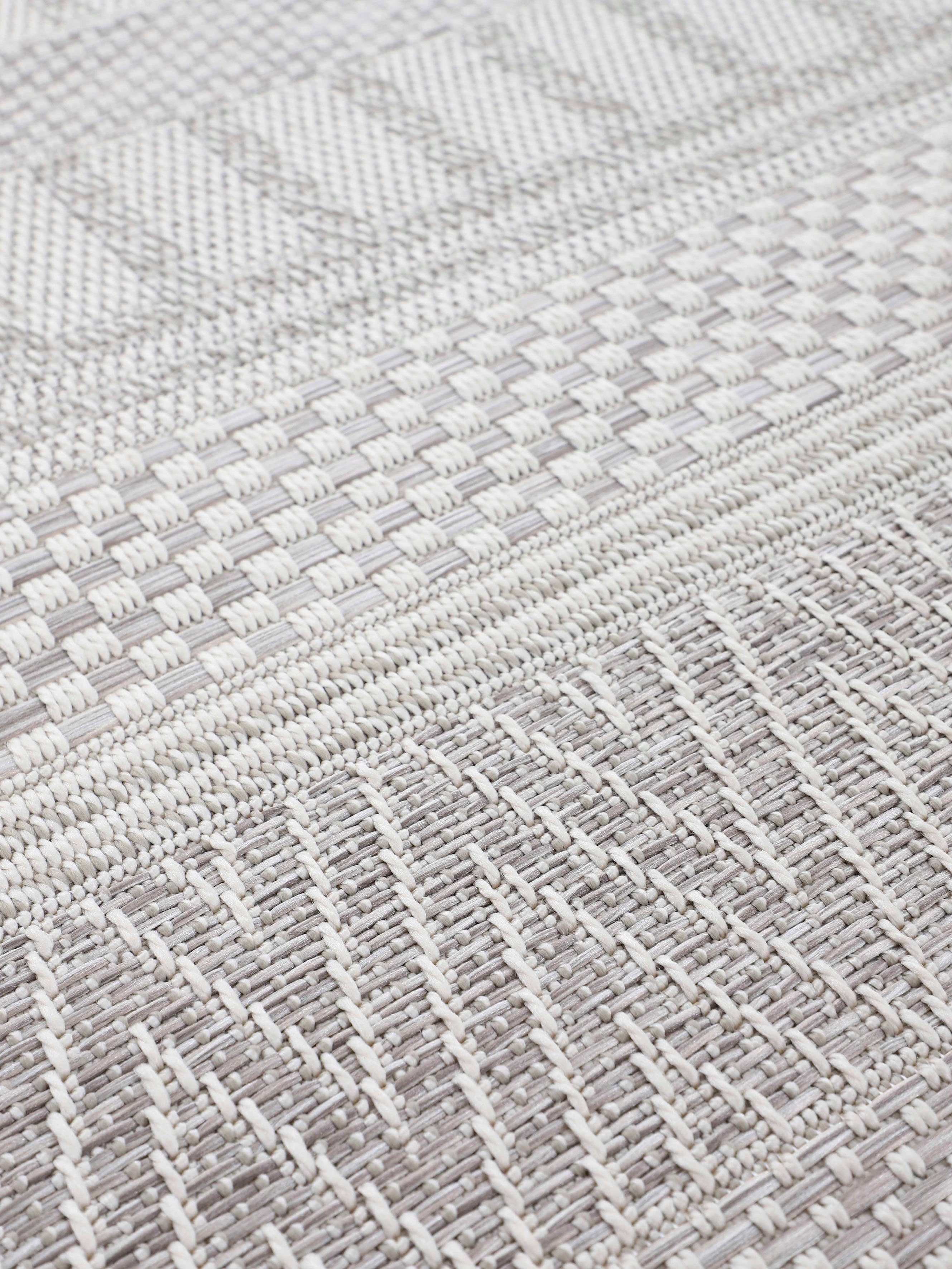 carpetfine Vloerkleed Boho 100 robust vlakweefsel, sisal look, uv-bestendig, buitenruimte