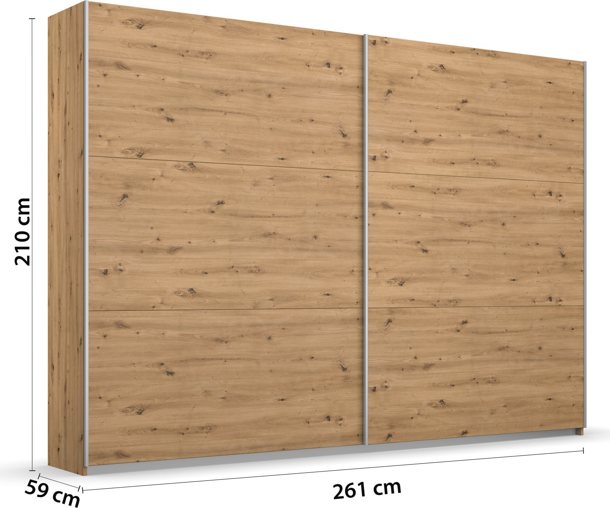 rauch Zweefdeurkast AURELIO kledingkast garderobe TOPSELLER OTTO´s CHOICE 3 verschillende uitrustingsvarianten handgrepen van metaal made in germany