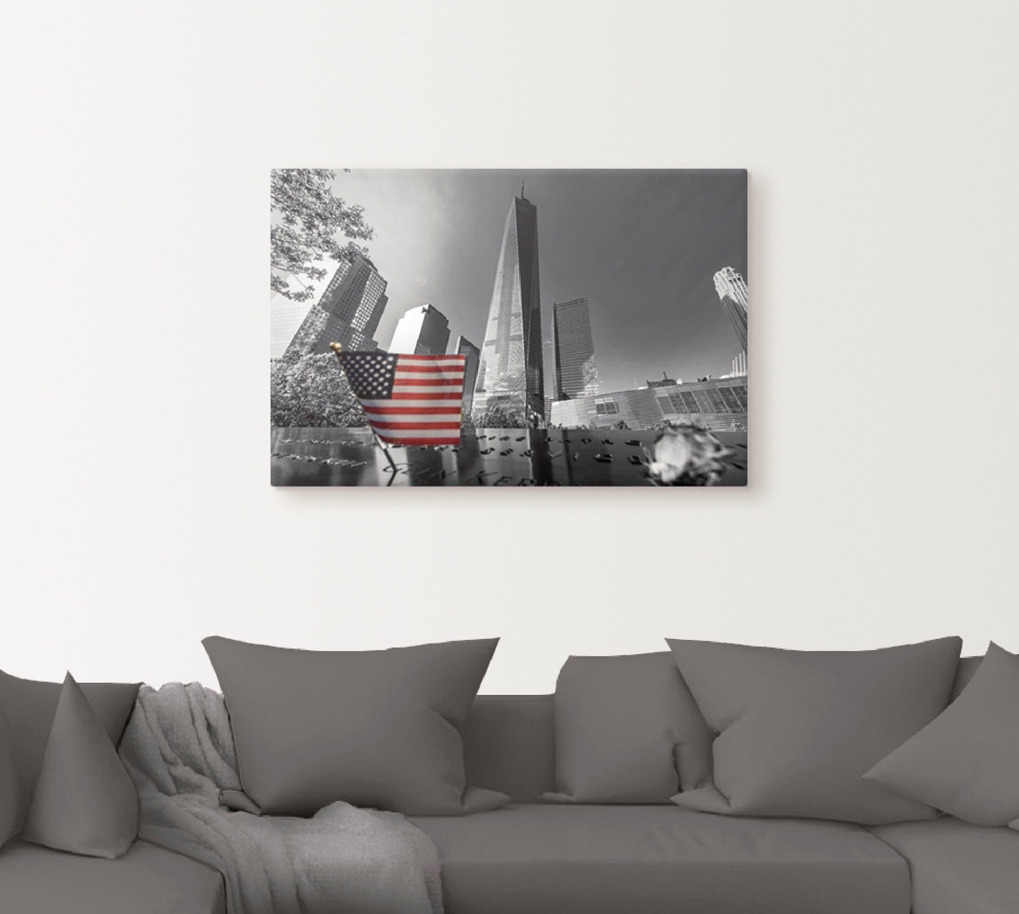 Artland Poster New York one World Trade center I als artprint van aluminium, artprint op linnen, muursticker of poster in verschillende maten