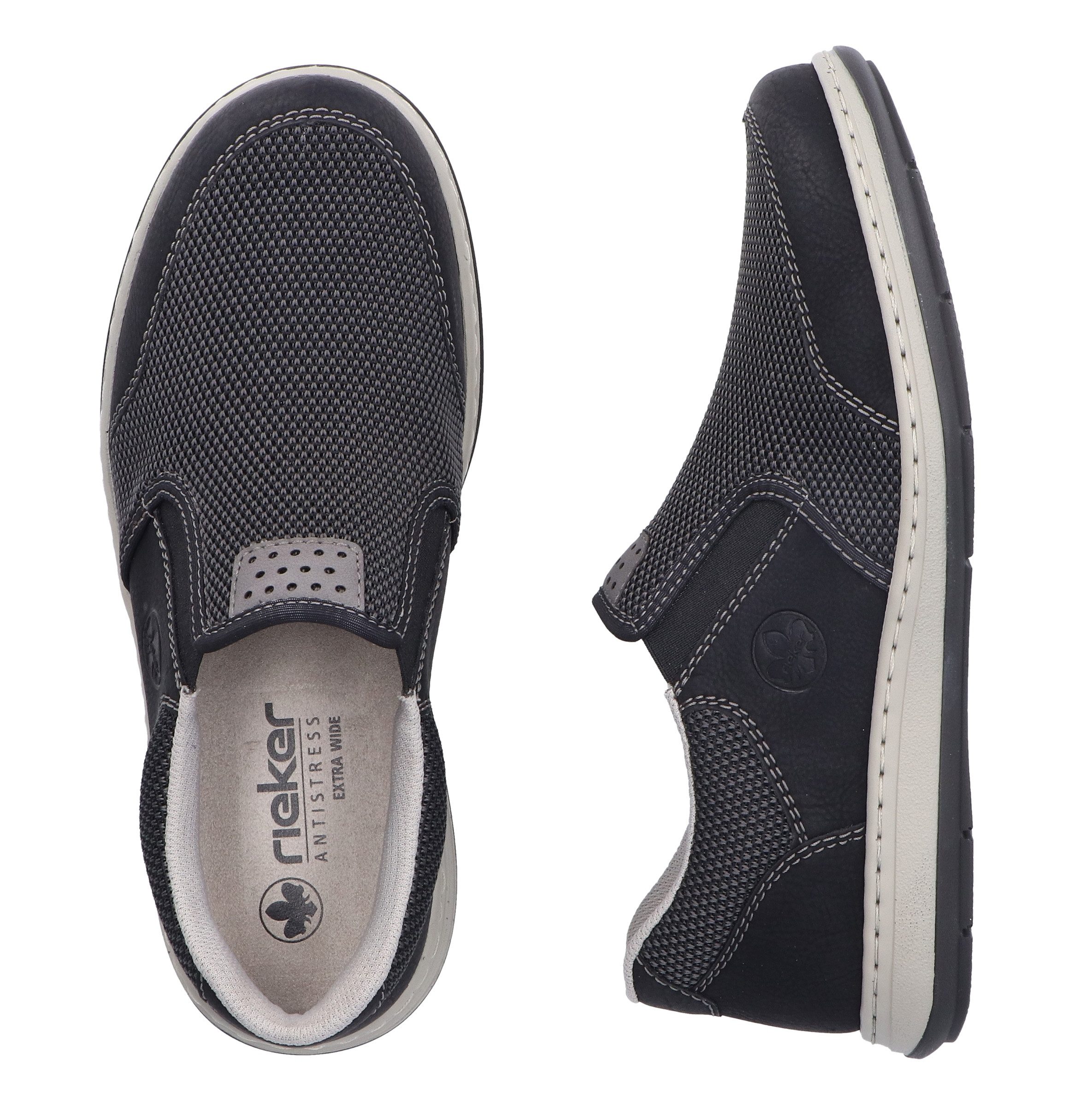 Rieker Instappers slip-on sneaker, instapschoen, lage schoen, vrijetijdsschoen met stretch