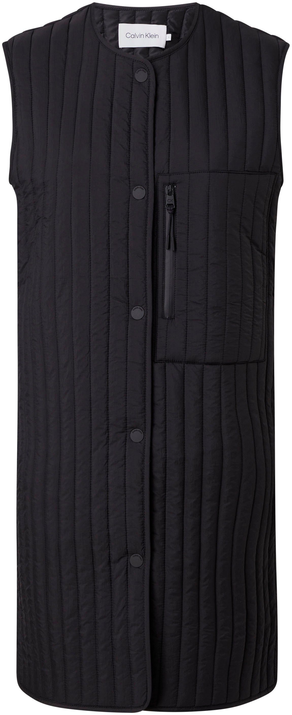 Calvin Klein Bodywarmer LW VERTICAL QUILTED LONG VEST
