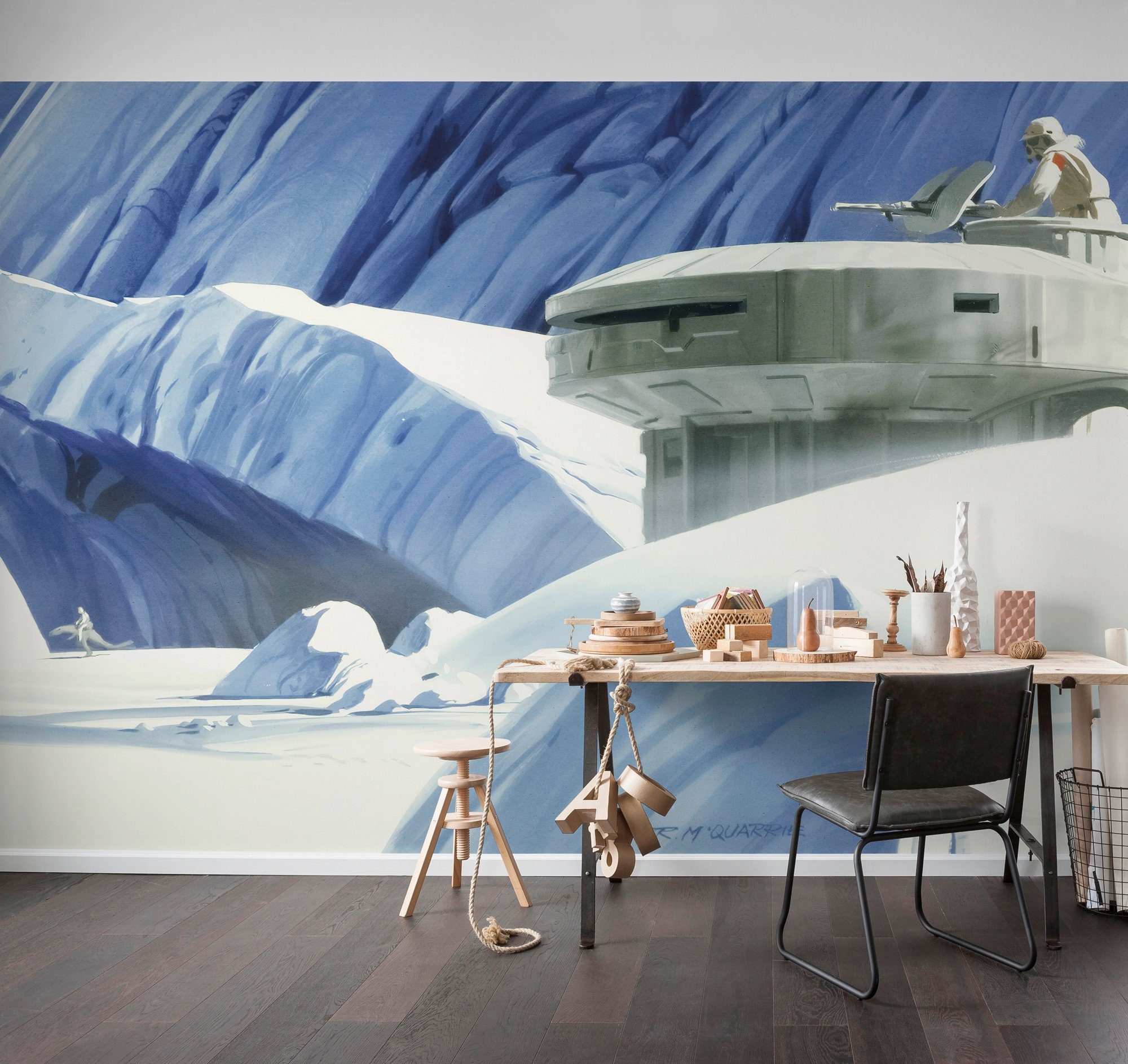 Komar Vliesbehang Star Wars Classic RMQ Hoth echo Base (set)