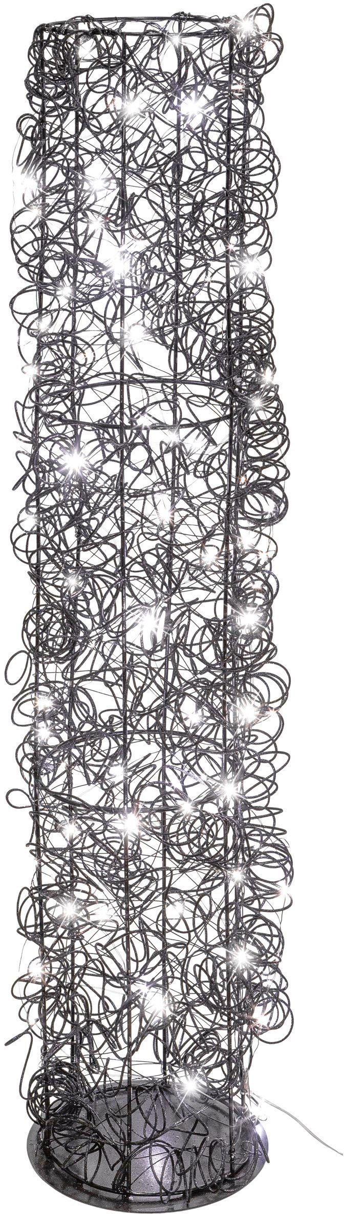 Creativ light Decoratief object Metalen draad - toren Cilinder van draad, met timerfunctie, USB-kabel (1 stuk)