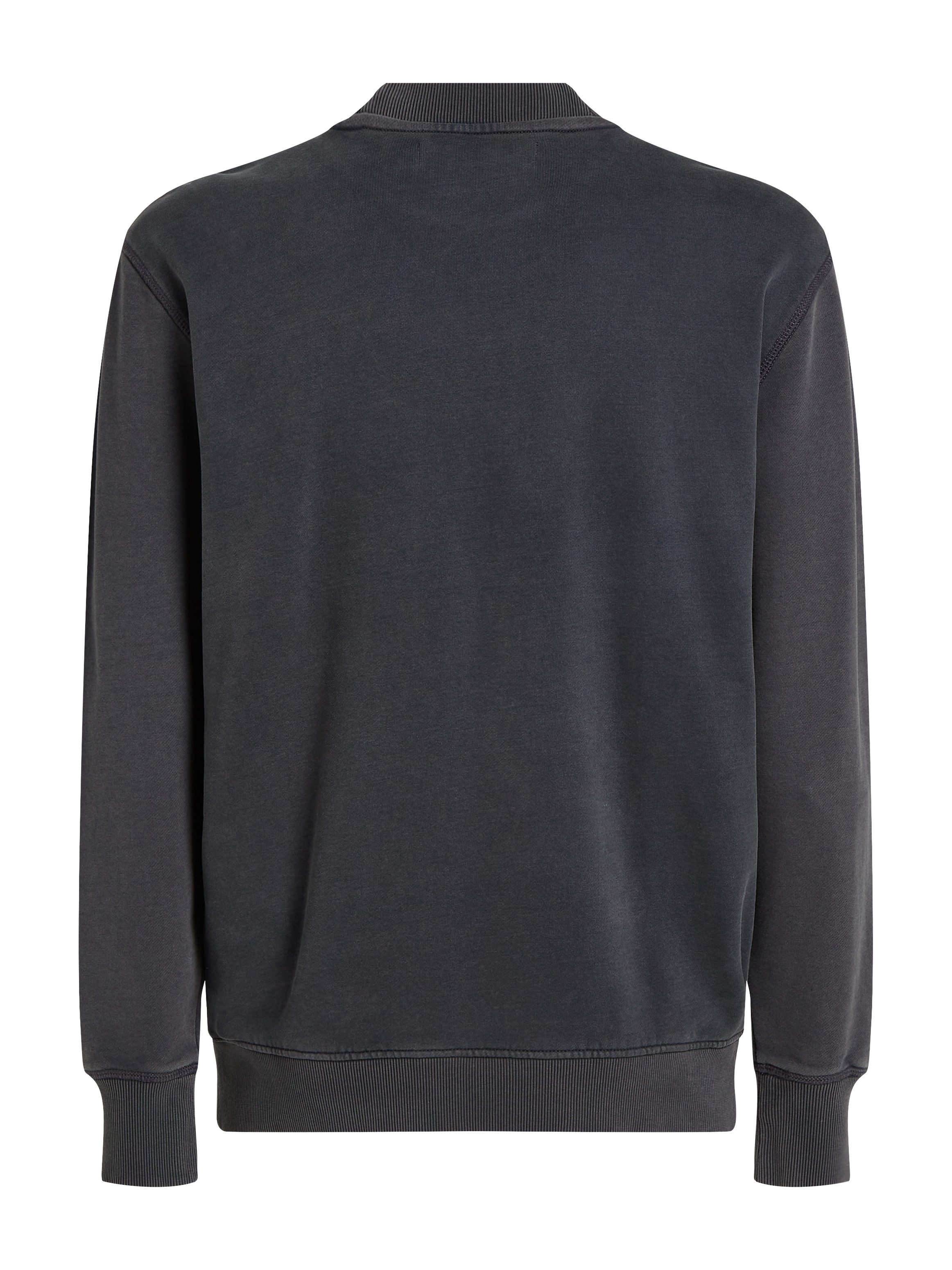 Calvin Klein Sweatshirt WASHED WOVEN LABEL CREW NECK