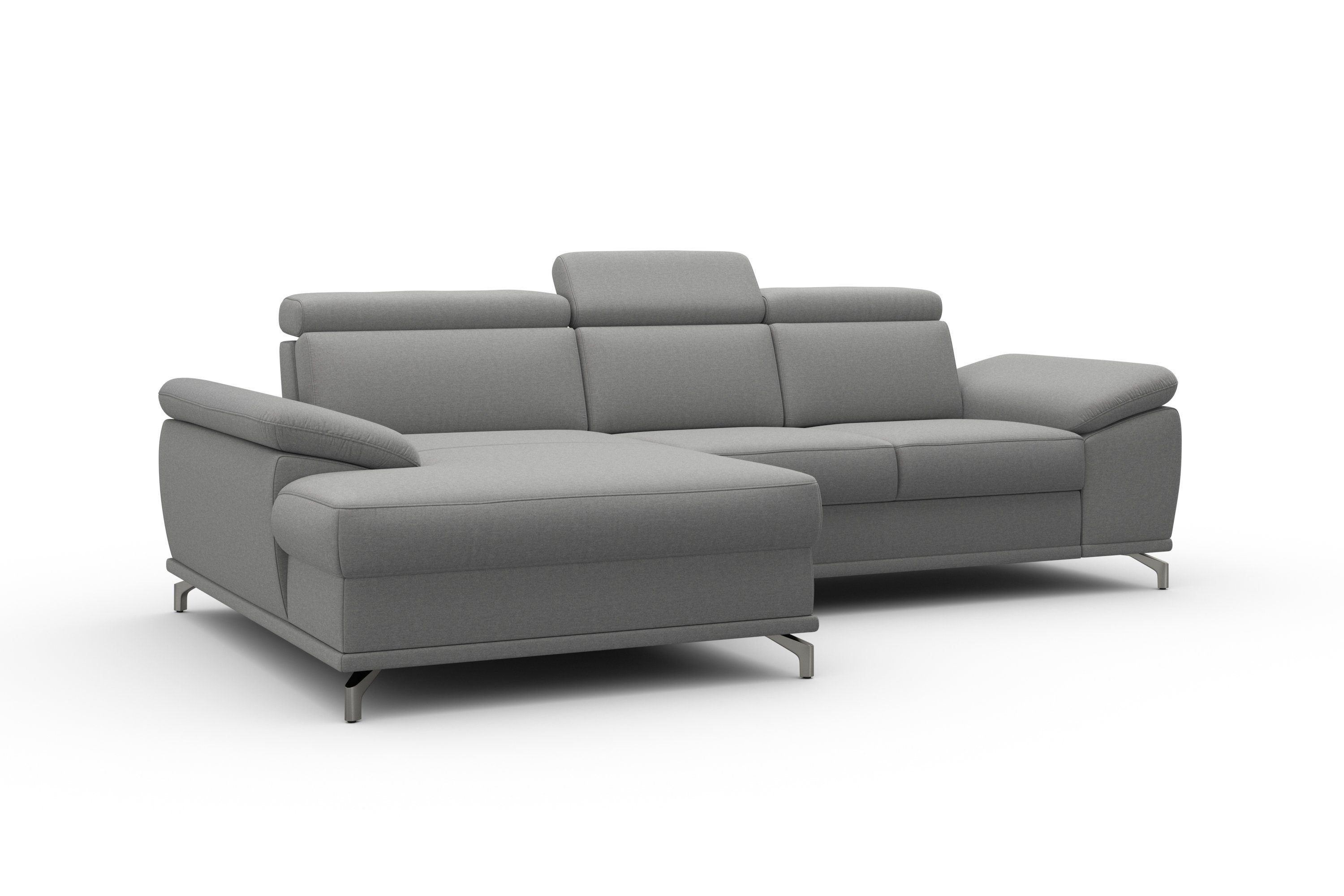 sit&more Hoekbank Cabrio L-vorm, met zitdiepteverstelling, arm- en hoofdsteunverstelling