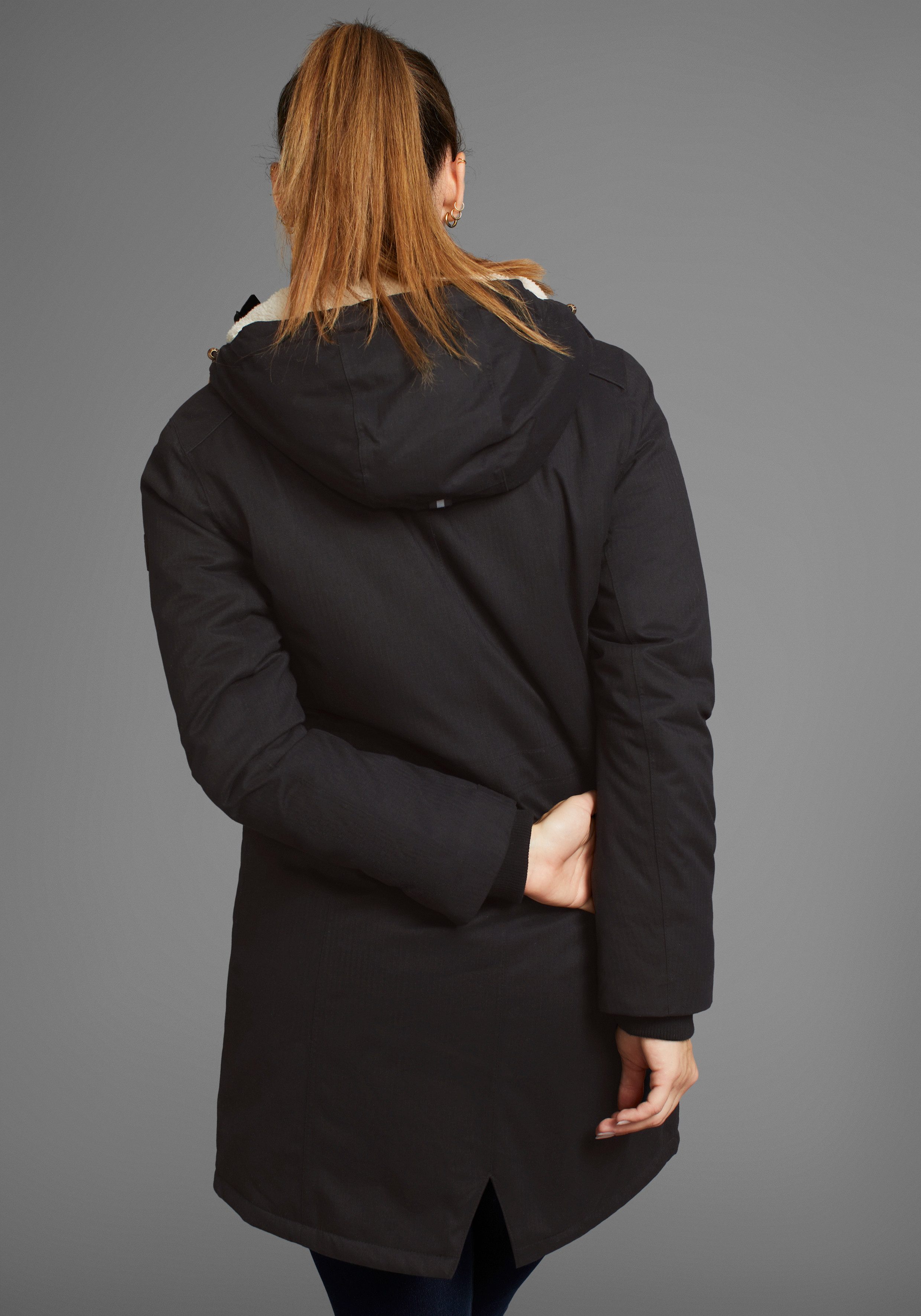 Polarino Outdoorjack ademend materiaal, waterdicht, winddicht, met capuchon