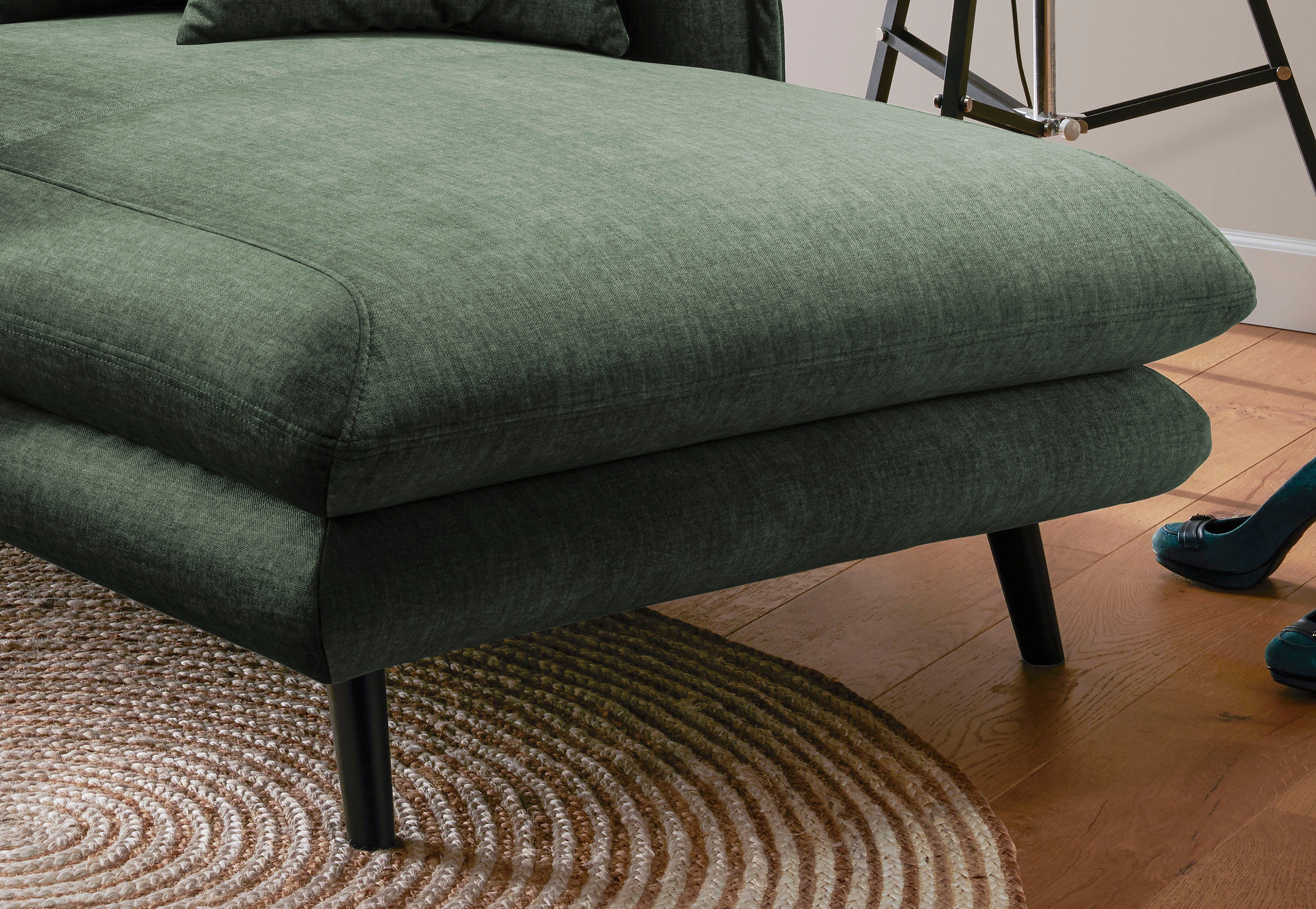 INOSIGN Loveseat LAZIO moderne fauteuil met een comfortabele bekleding, 2 stuks decoratieve sierkussens