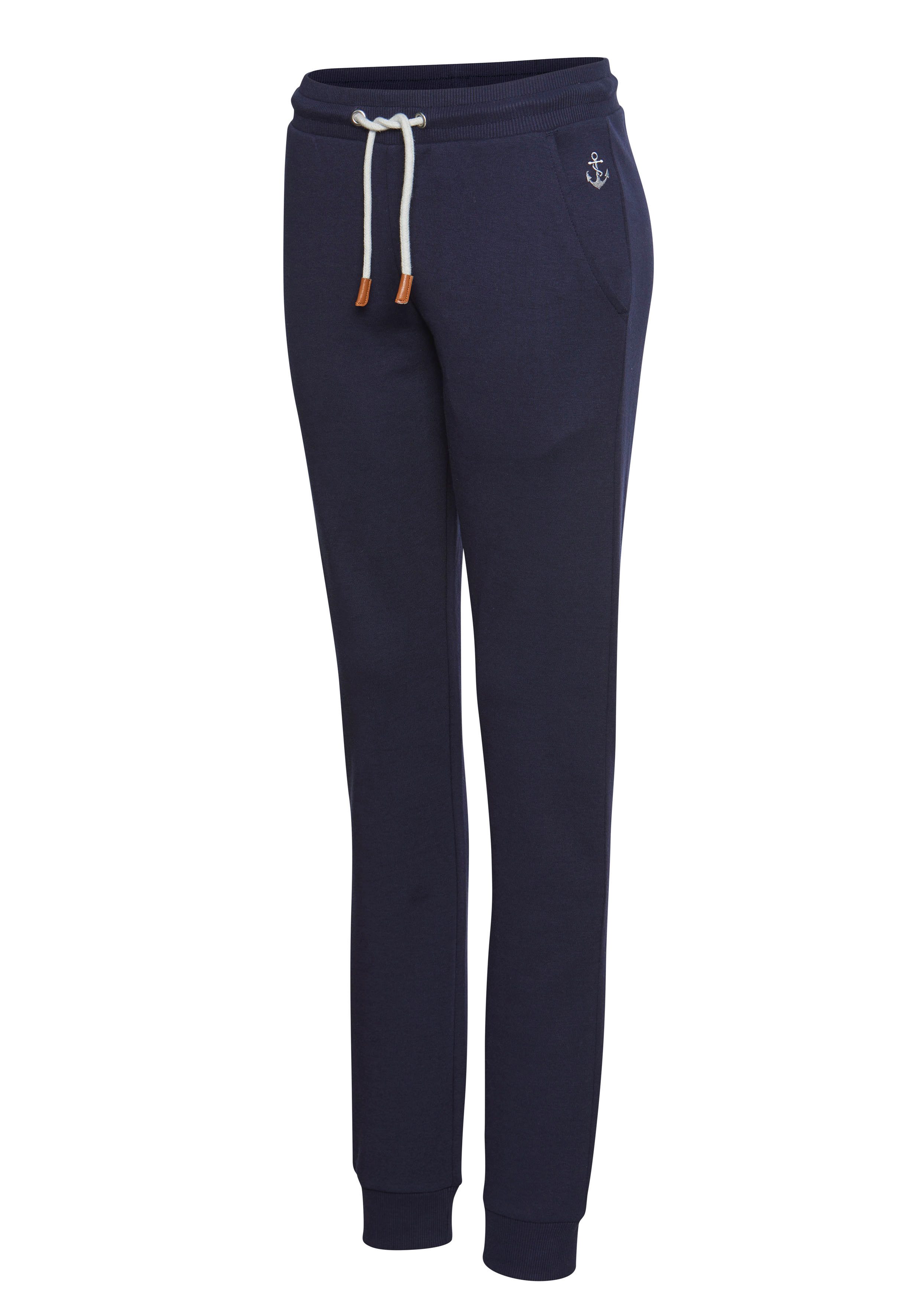 H.I.S Sweatbroek van zachte sweatstof en met ankerborduursel, loungewear