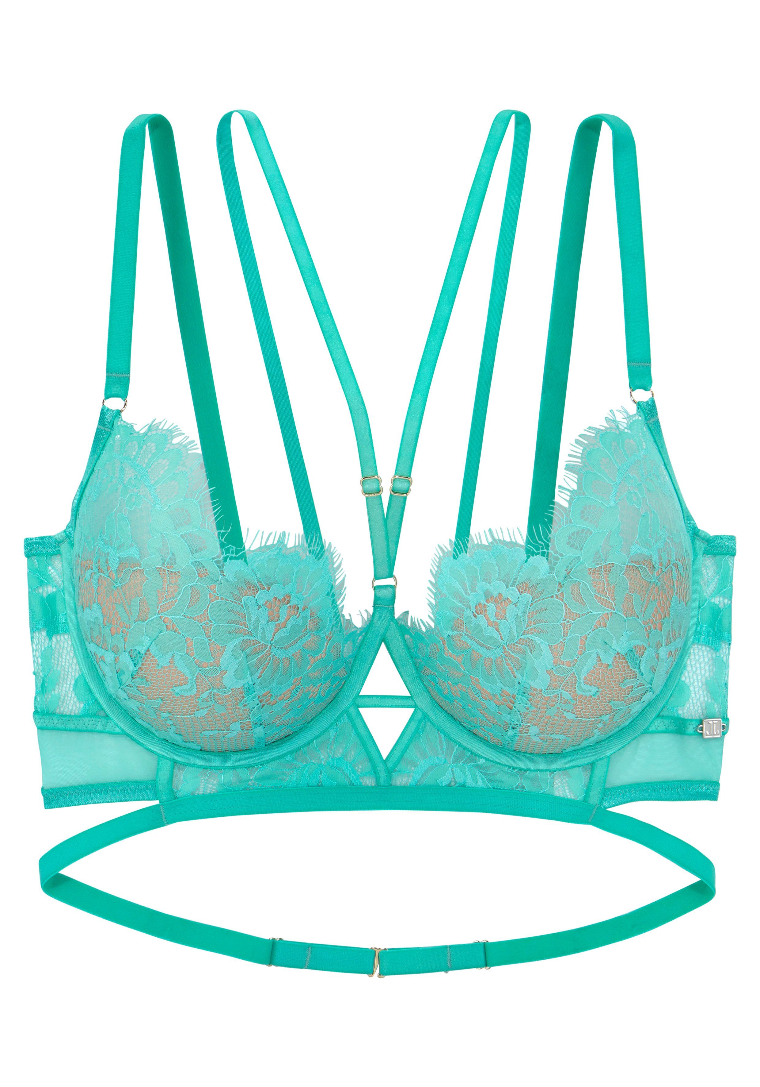 Lascana Push-up-bh in opwindende bandjes-look, sexy dessous