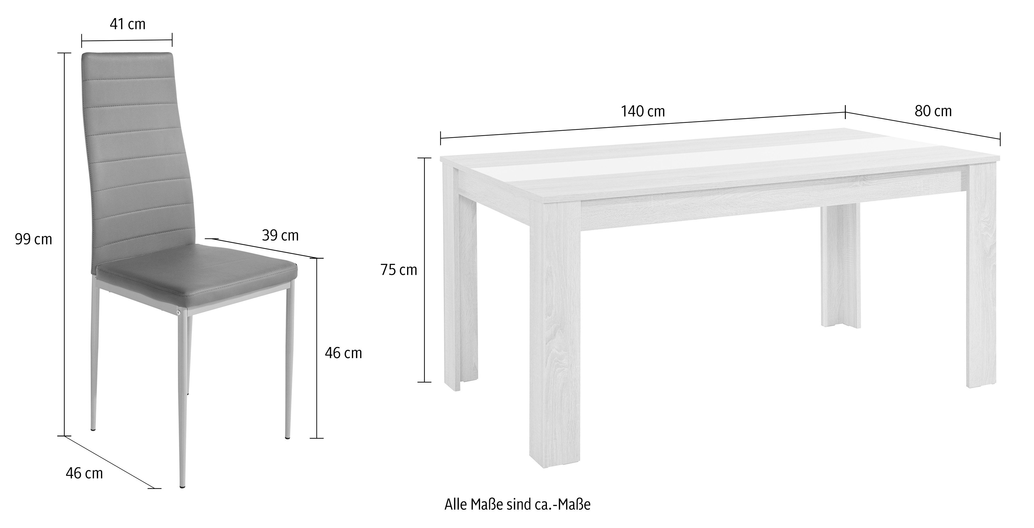 Home affaire Eethoek Pluto (set, 5-delig)