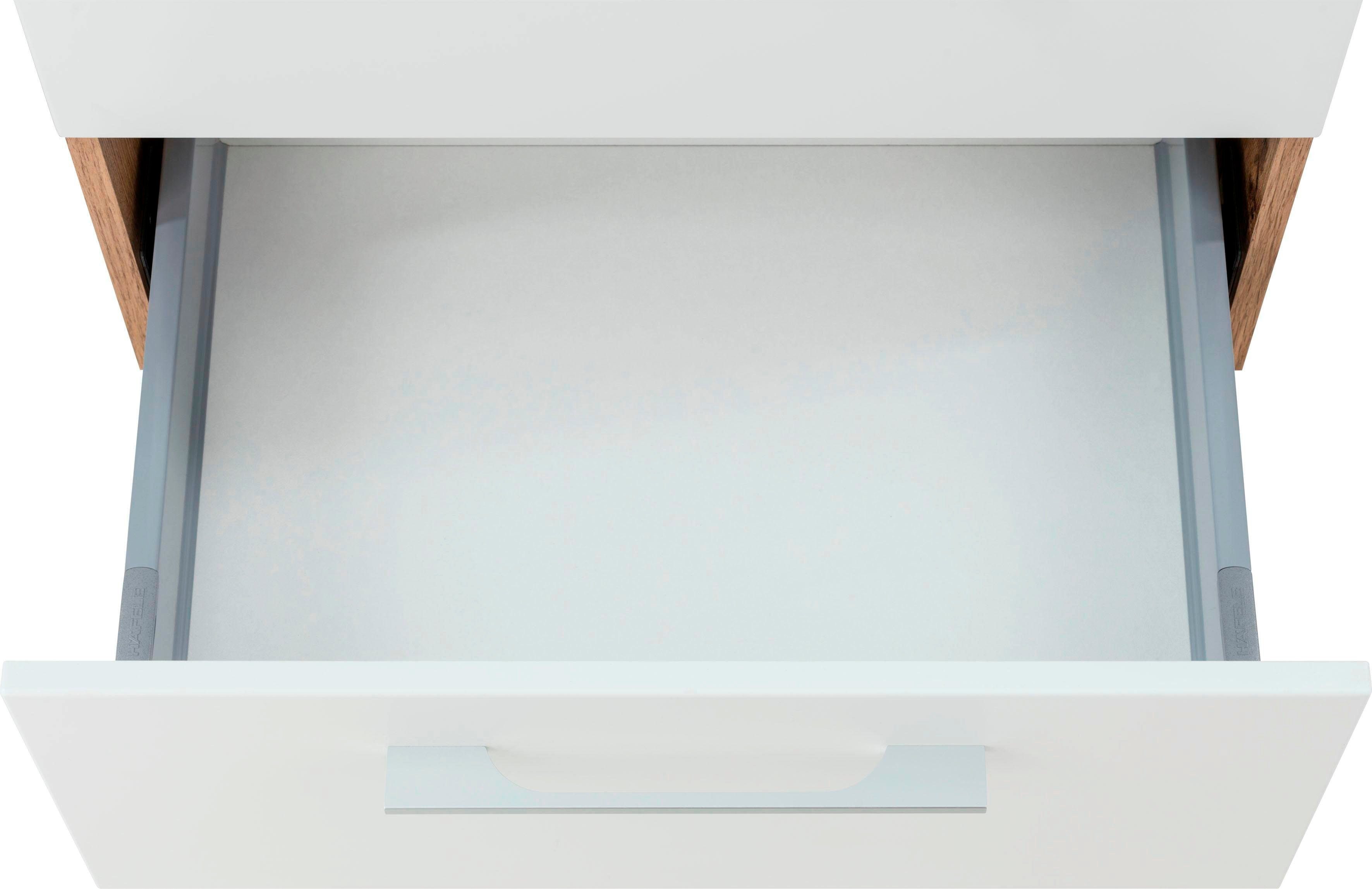 welltime Badkamerserie Soria Wastafelonderkast breedte 60 cm, spiegelkast (2-delig)