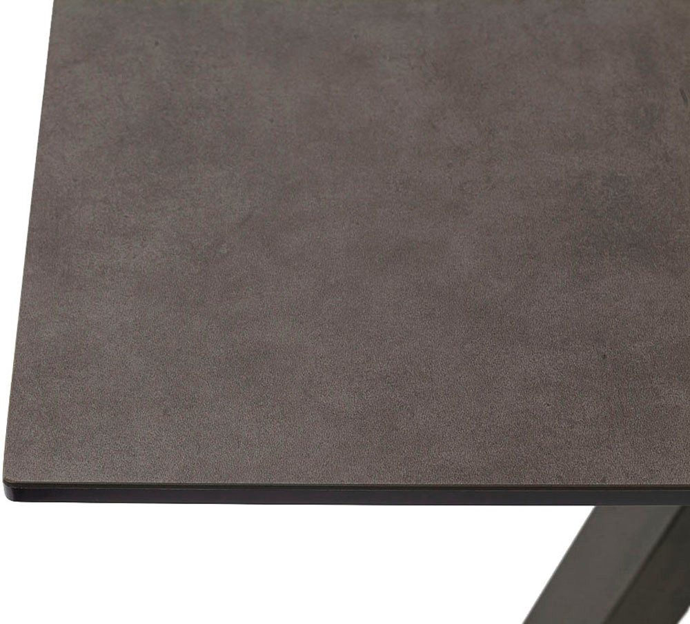 MCA furniture Eettafel TOBAGO uitschuiftafel 180-260 cm Keramiek, metaal, uitschuifbaar, tafelblad 13 mm