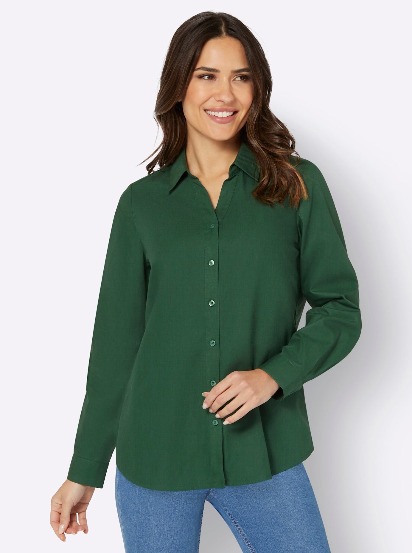 Classic Basics Blouse met lange mouwen