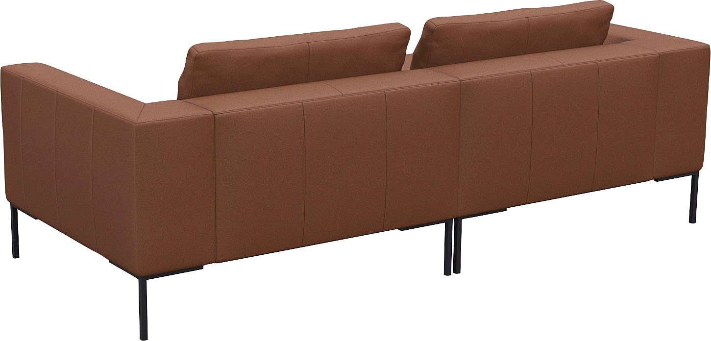 FLEXLUX Hoekbank Loano, super comfortabel zitcomfort door koudschuim in de zitting, L-vorm