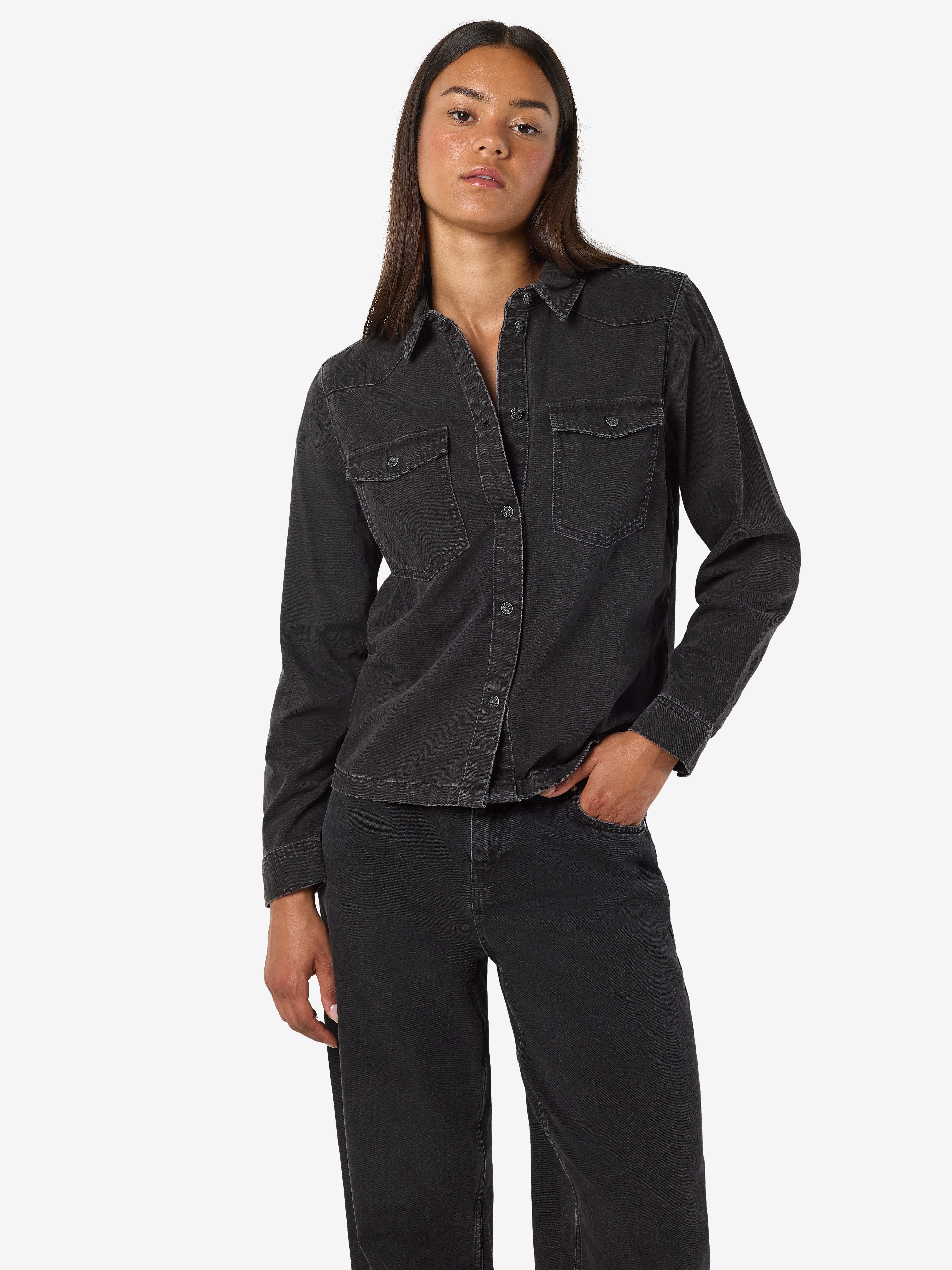 Noisy may Jeans blouse NMNEW SIGNE L/S DENIM SHIRT VI001BL NOOS