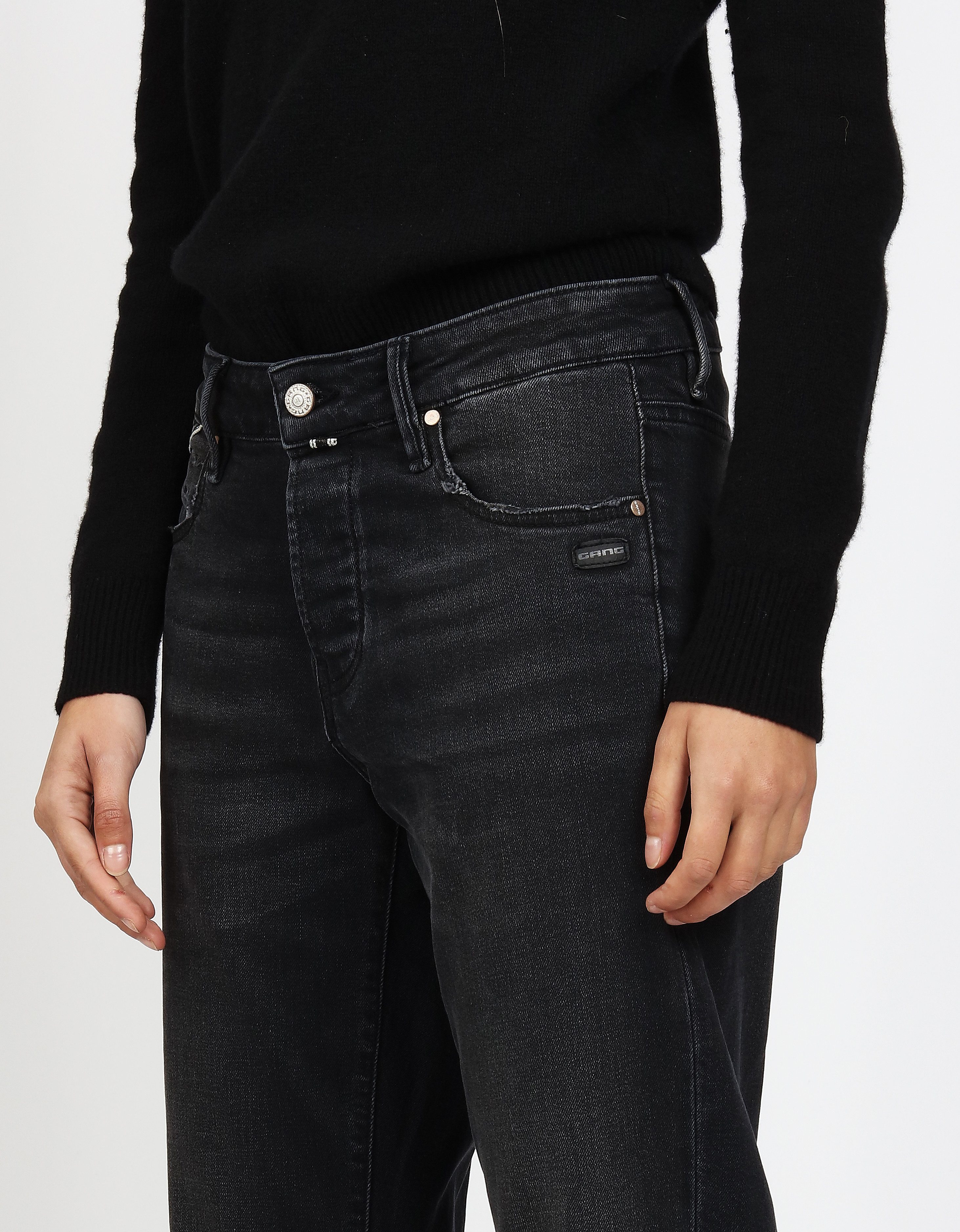GANG Straight jeans 94Thelma met detail boven de muntzak