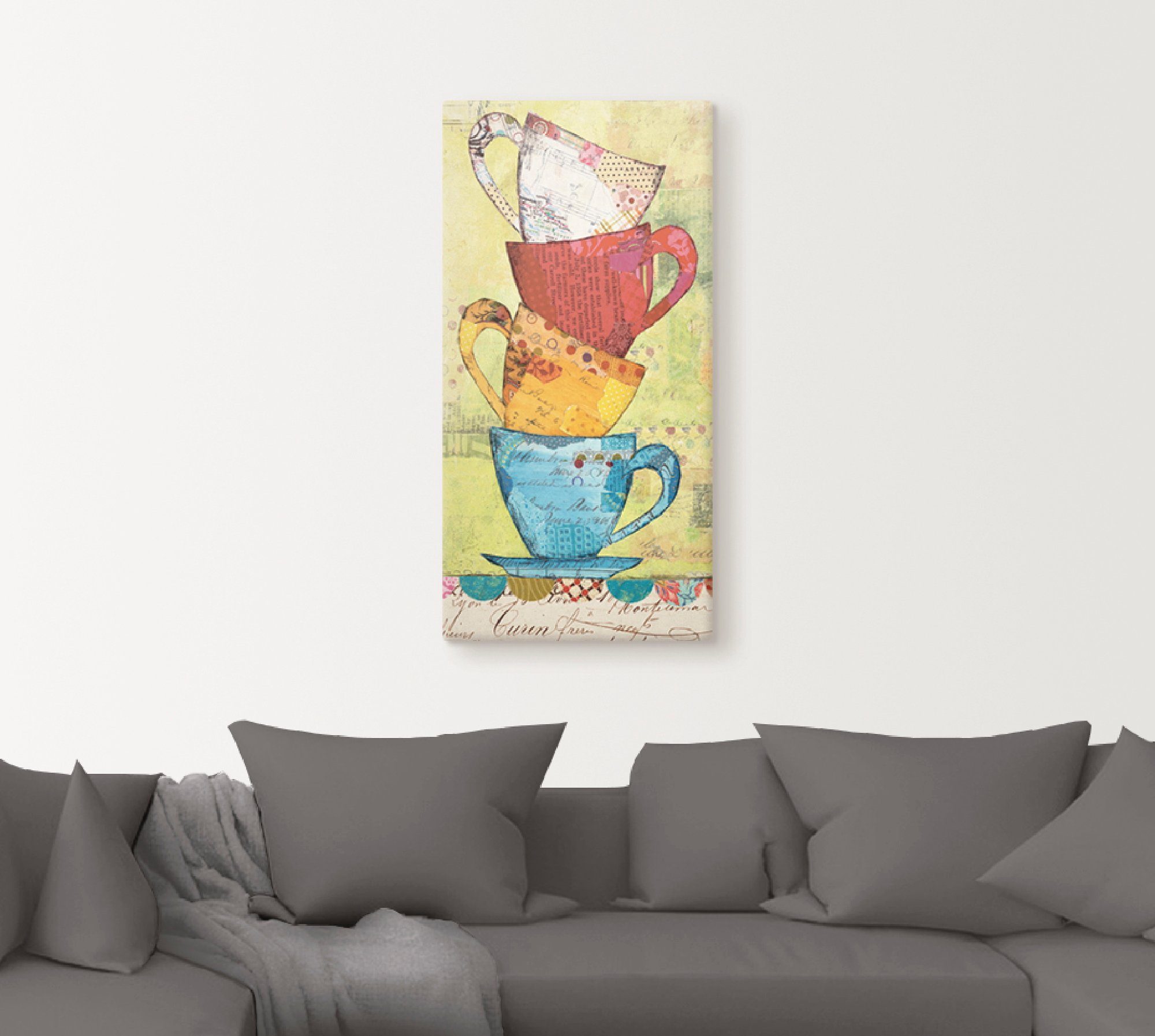 Artland Artprint Kom voor koffie als artprint op linnen, poster, muursticker in verschillende maten