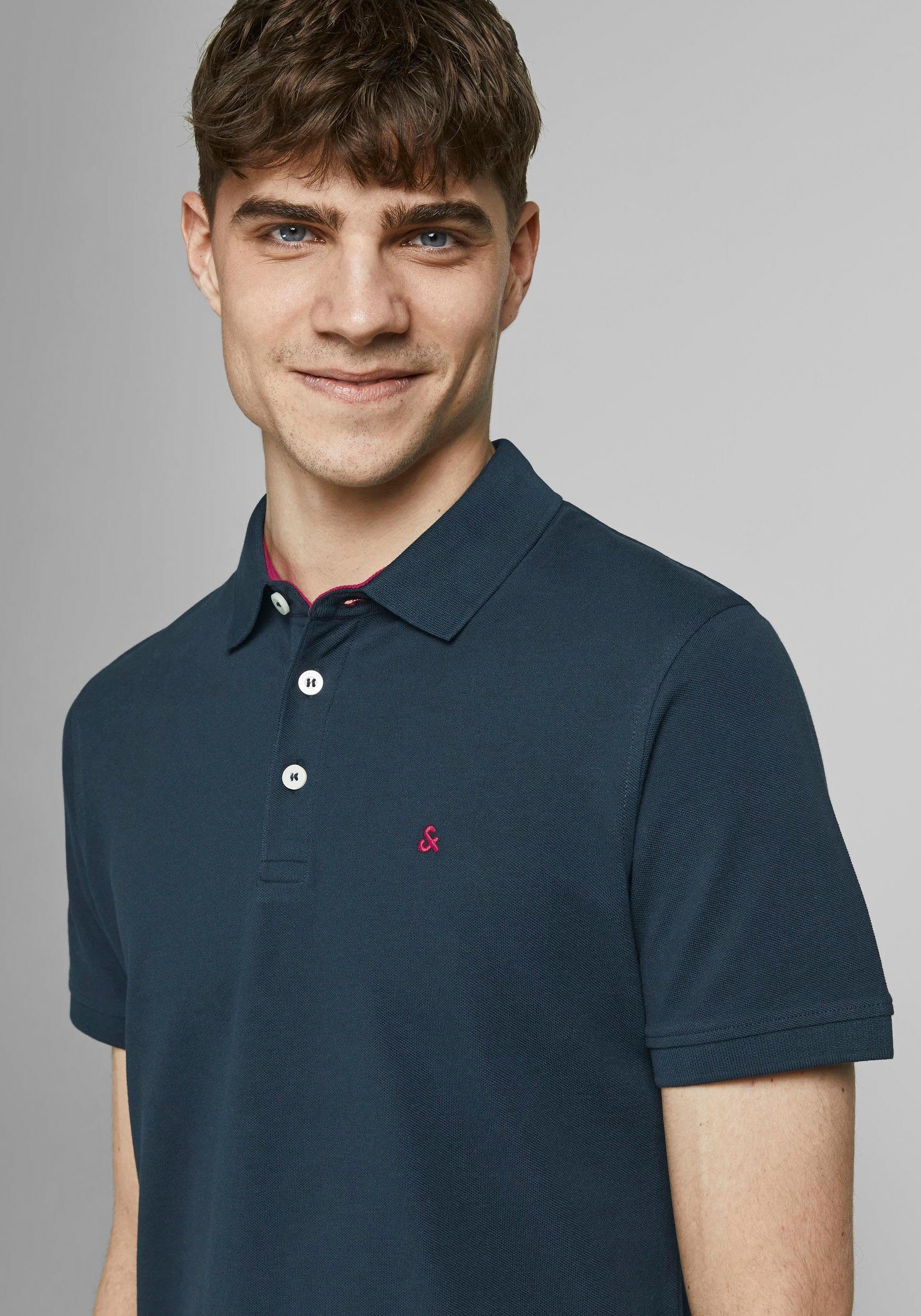 Jack & Jones Poloshirt JJEPAULOS Poloshirt met klassieke kraag en figuuraccentuerende vorm