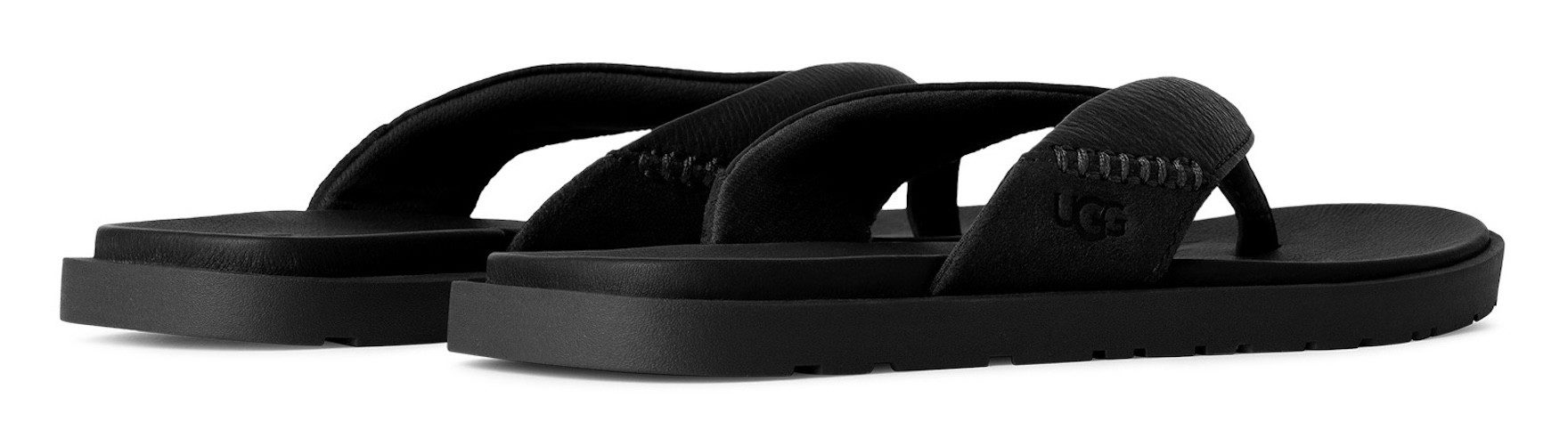 UGG Teenslippers Seaside II Flip , pool slides, sandaal, flats met zacht voetbed heren slippers maat 13 (46) zwart