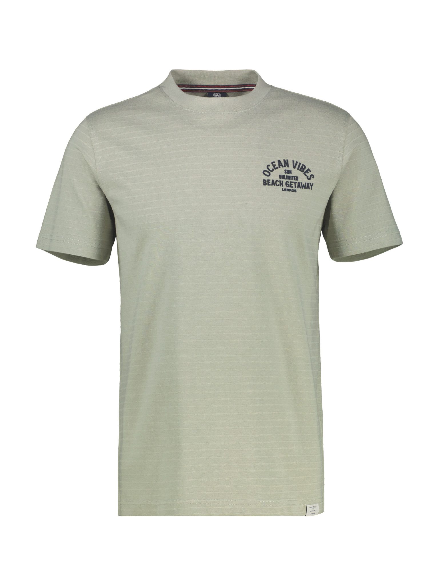Lerros T-shirt met voor- en achterkant print