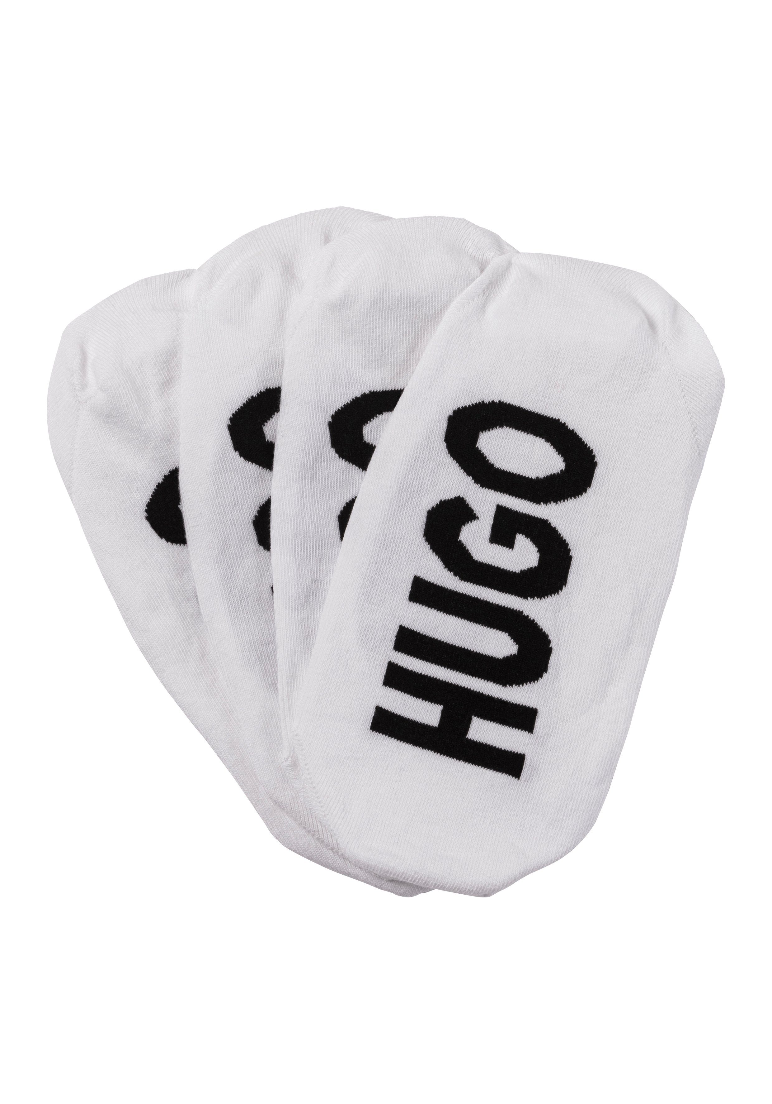 HUGO underwear Sneakersokken 2P INVISIBLE W met hugo logo-opschrift onder de zool (set, 2 paar, 2 stuks)