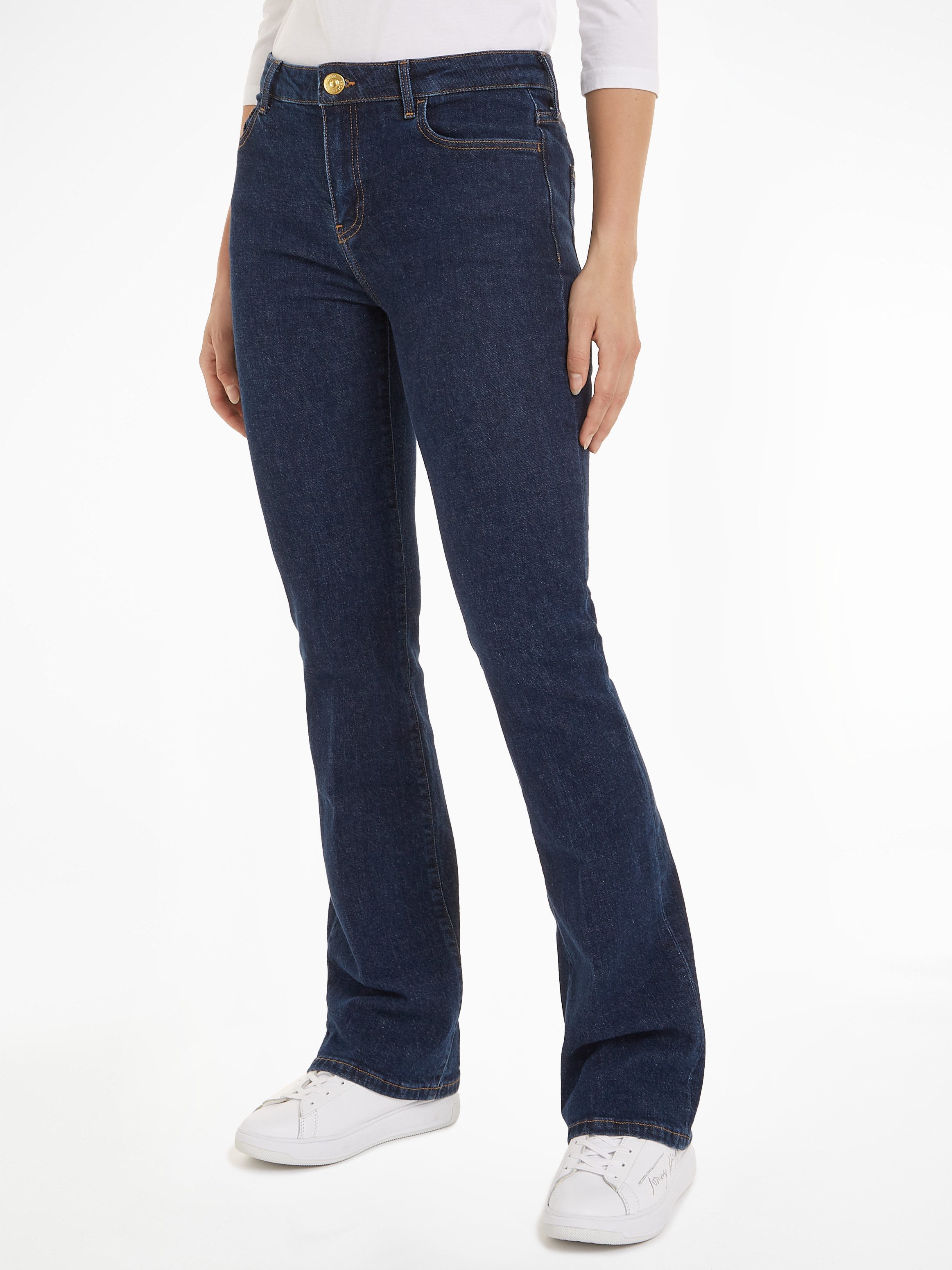 Tommy Hilfiger Slim fit bootcut jeans met 5-pocketmodel model 'CLER'