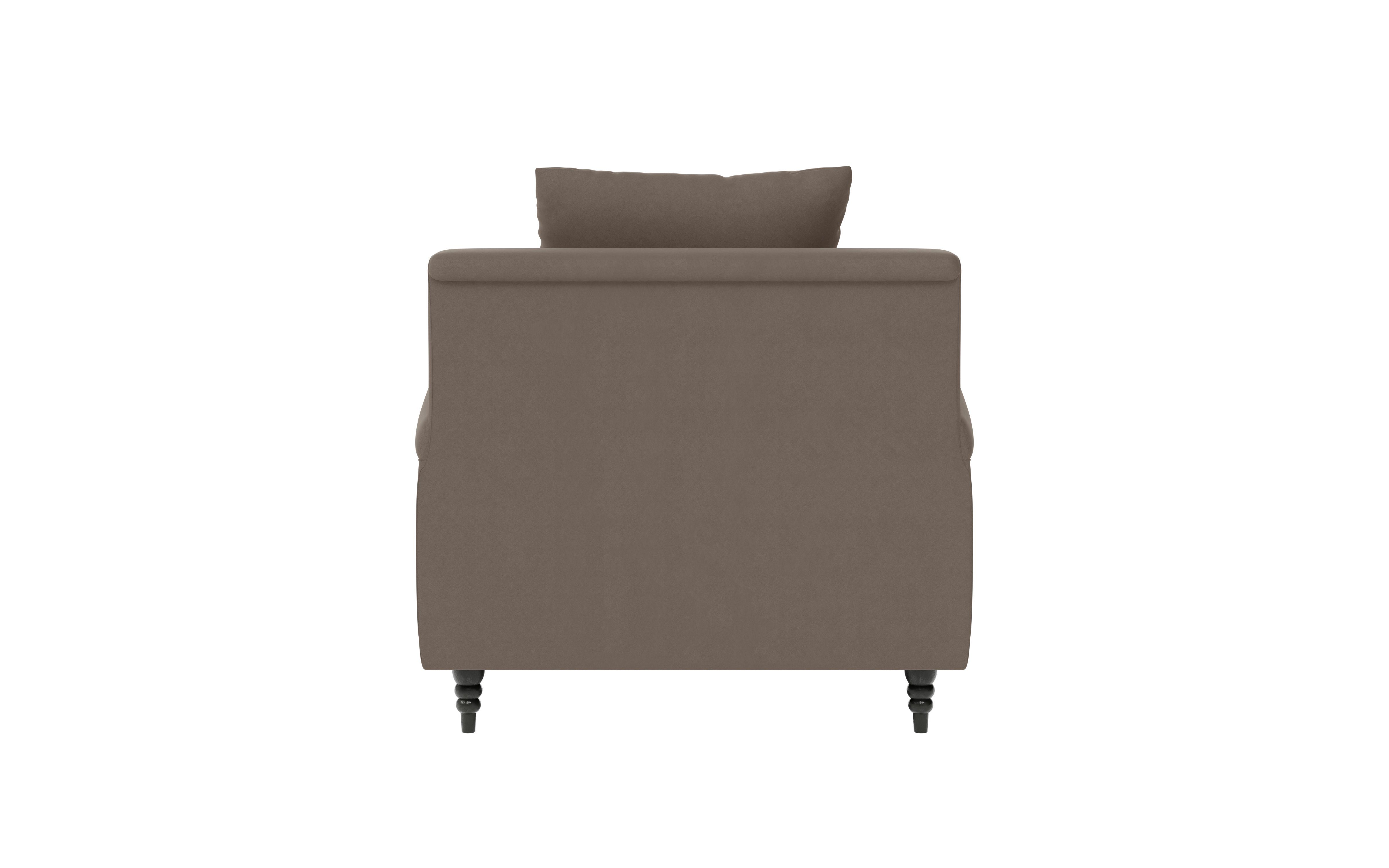 Guido Maria Kretschmer Home&Living Fauteuil NORIN twee soorten poten: voor - wieltjes, aan de achterkant - houten poten