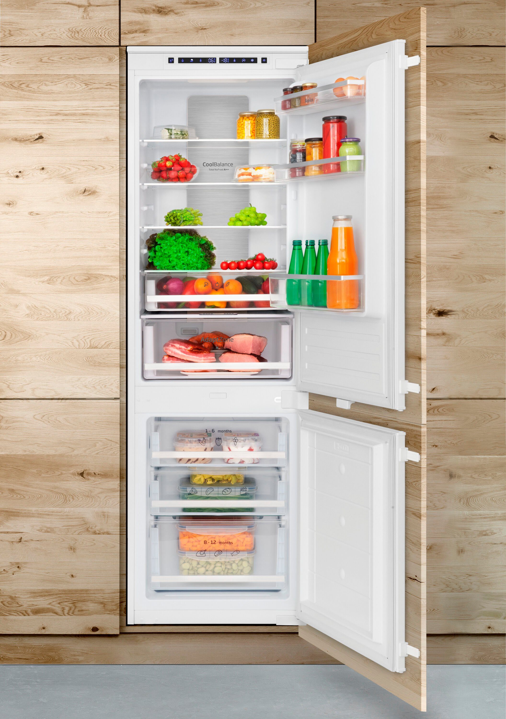 Amica Inbouw koel-vriescombinatie EKGCS 387 950, 177,6 cm x 54 cm