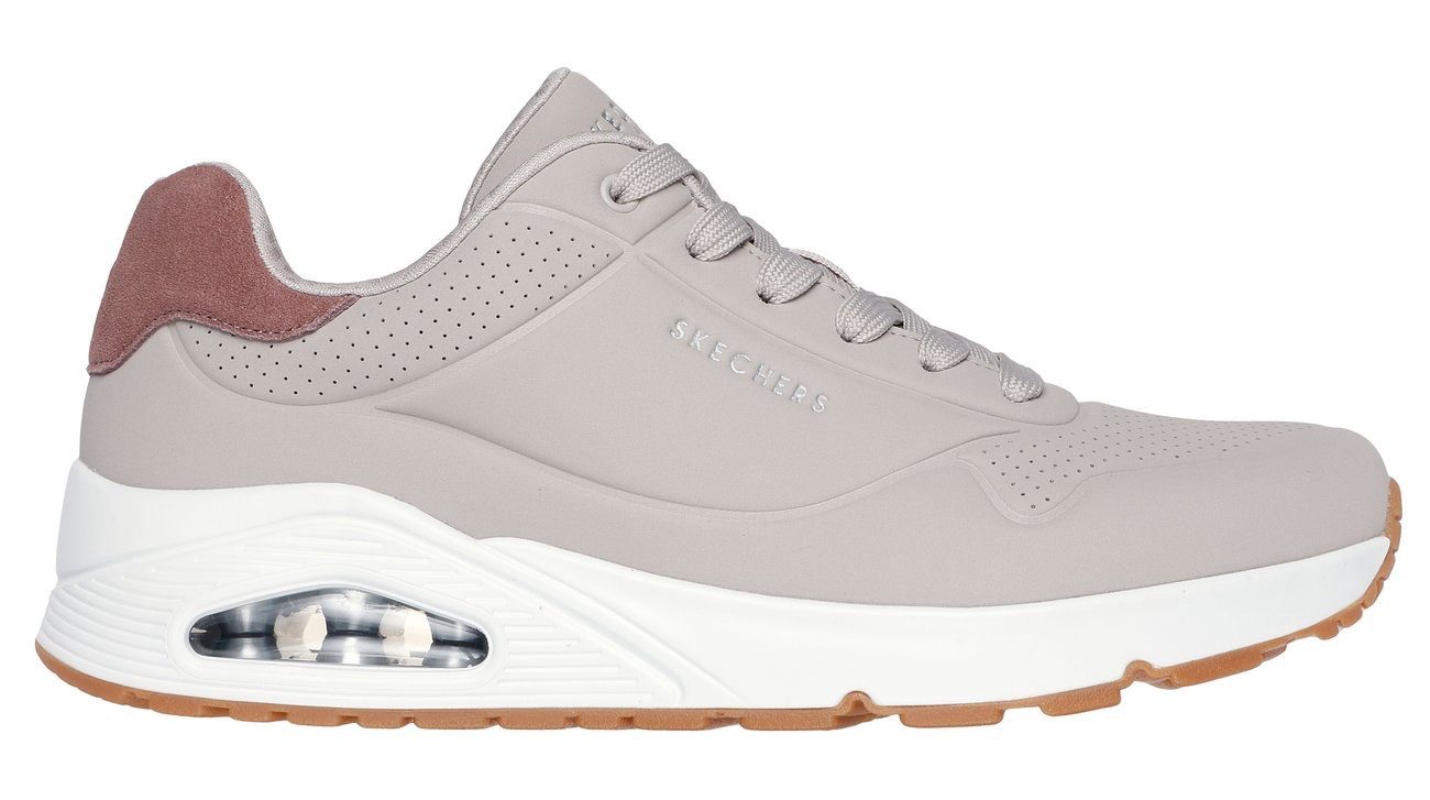 Skechers Sneakers UNO-SUITED ON AIR vrijetijdsschoen, lage schoen, veterschoen met modieuze sleehak