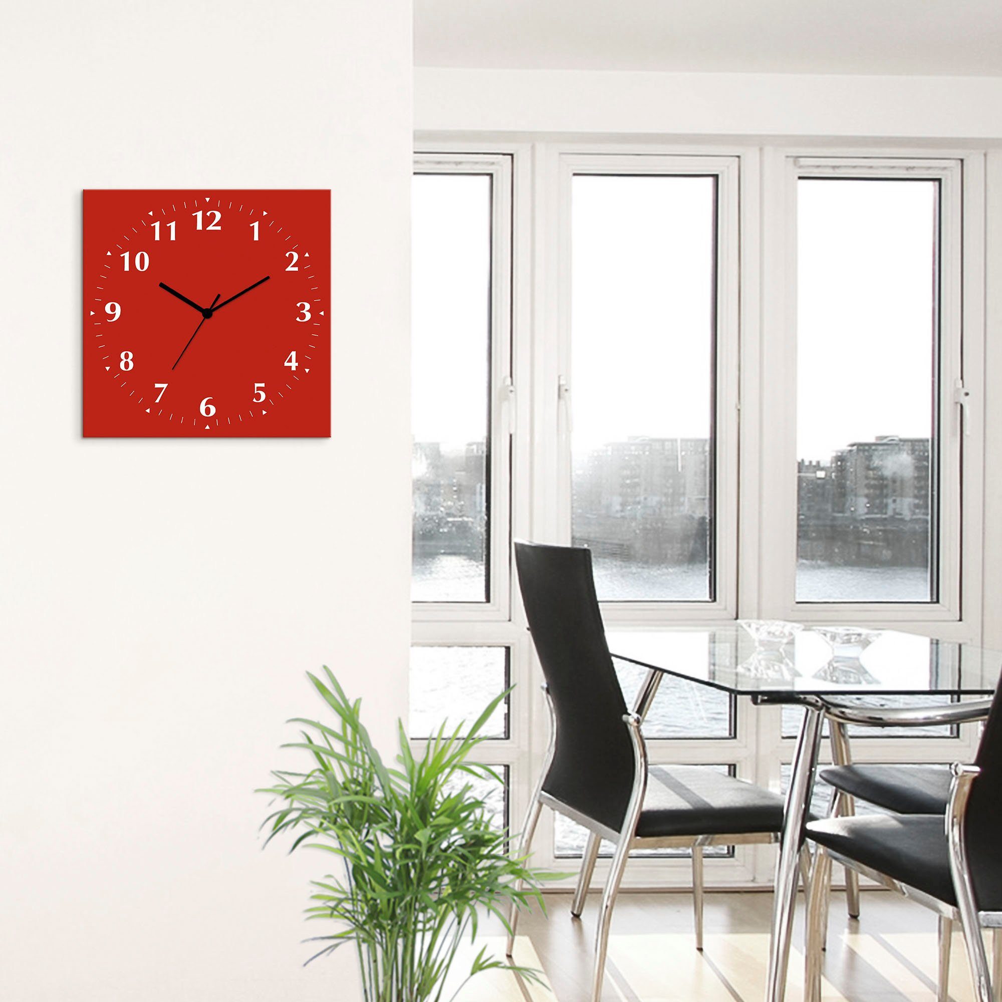 Artland Wandklok Uni trendkleuren optioneel verkrijgbaar met kwarts- of radiografisch uurwerk, geruisloos zonder tikkend geluid