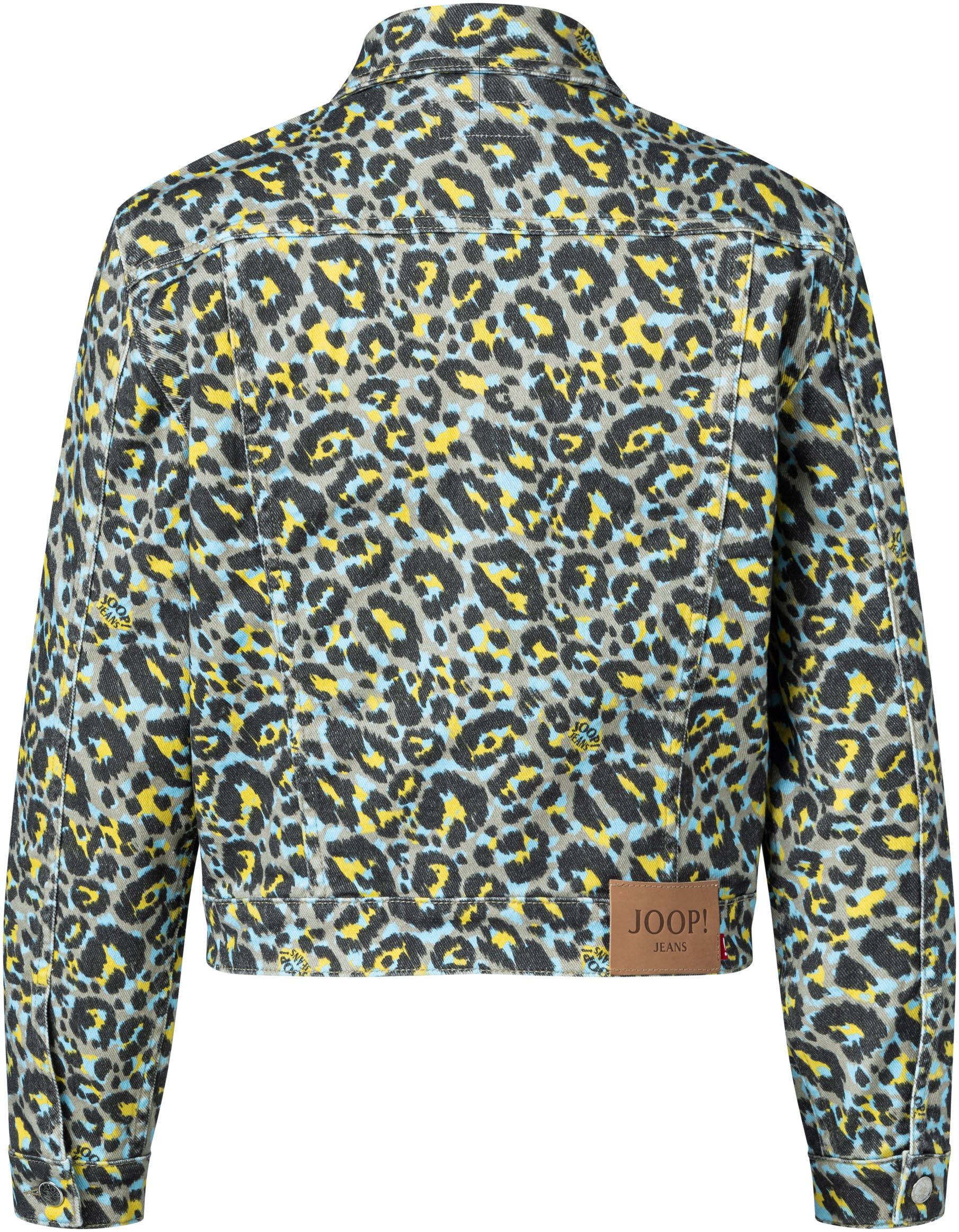 Joop Jeansjack Ike met all-over dierenprint