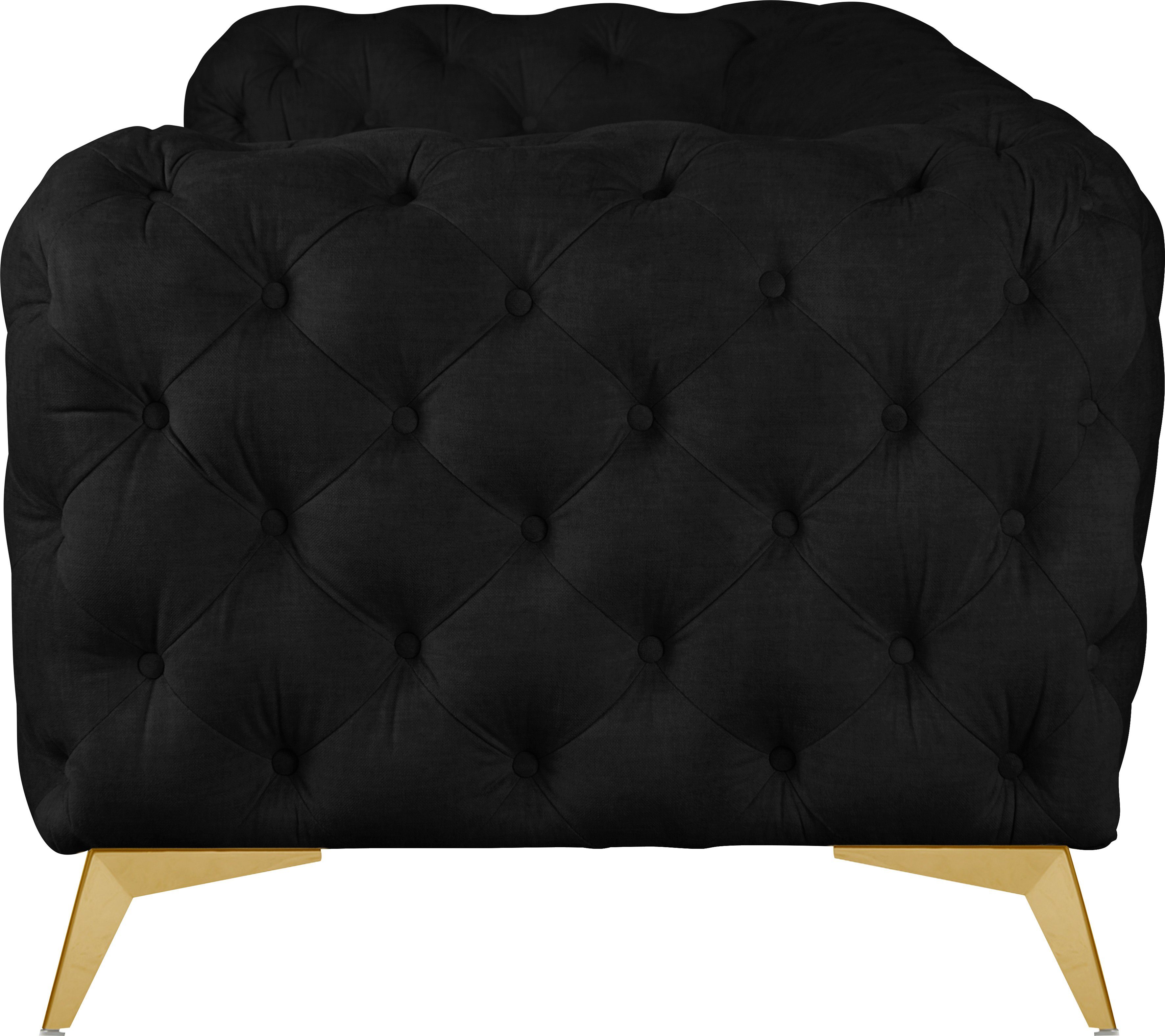 Leonique Chesterfield-bank Glynis luxueuze capitonnage, moderne chesterfield look, kleur van de poten ter keuze