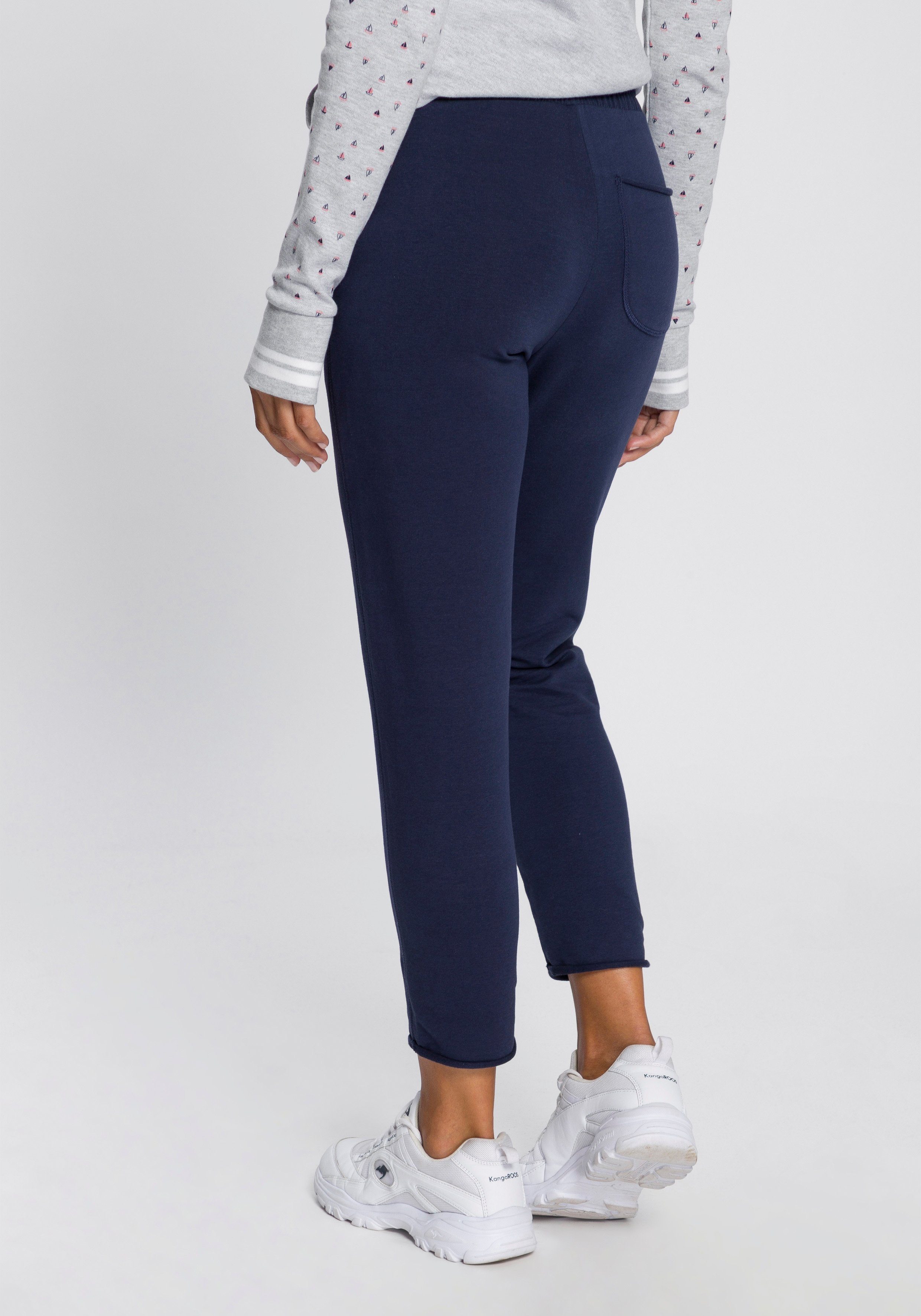 KangaROOS Joggingbroek in 7/8-lengte met logoprint