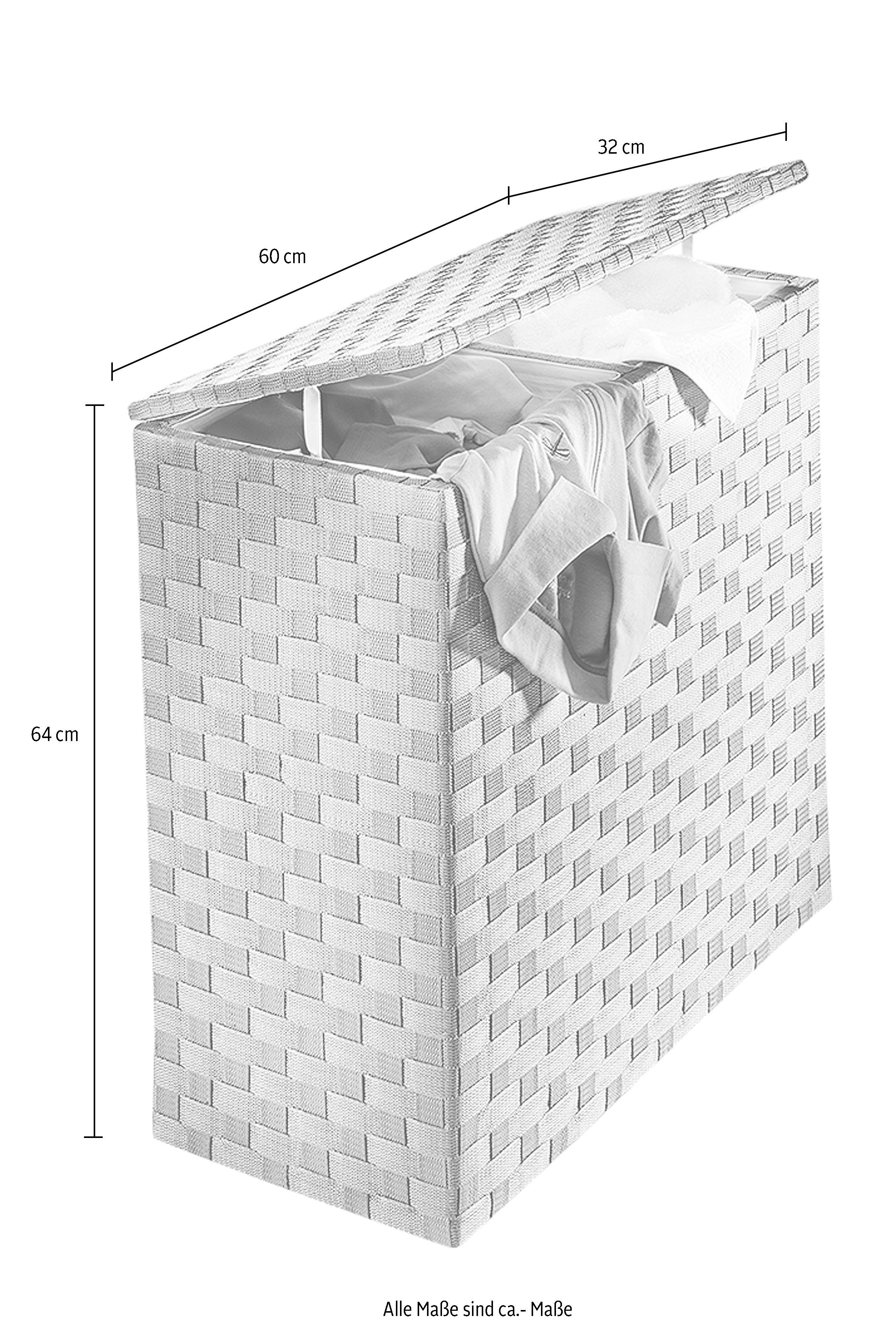 locker Wassorteerder Nylon vlechtwerk, hoogte 64 cm