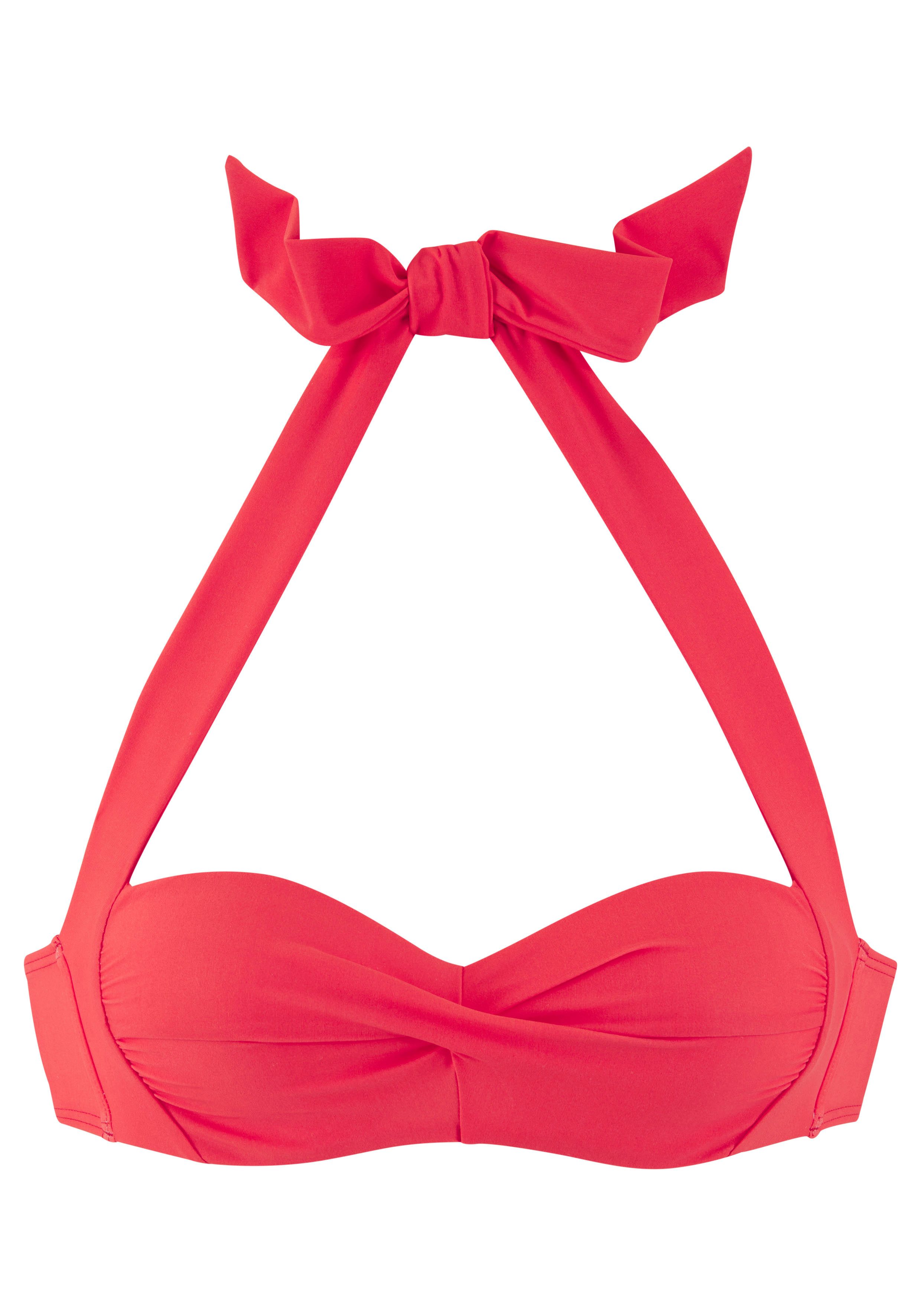 Lascana Beugelbikinitop in bandeaumodel Lolo in gedraaide look