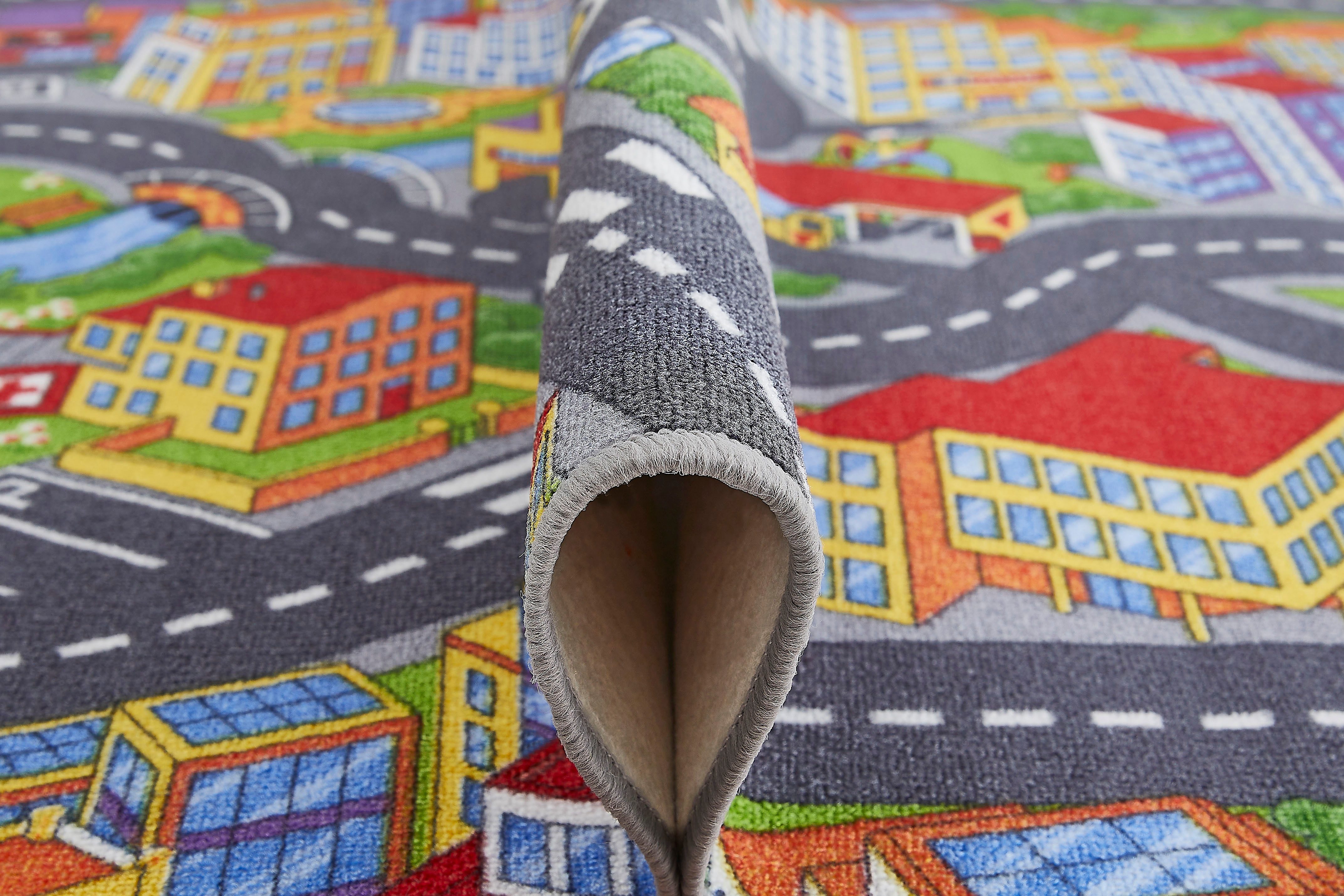 Andiamo Kindervloerkleed Straat Opslagruiming Straat speel tapijt, speciale aanbieding, voor meisjes & jongens