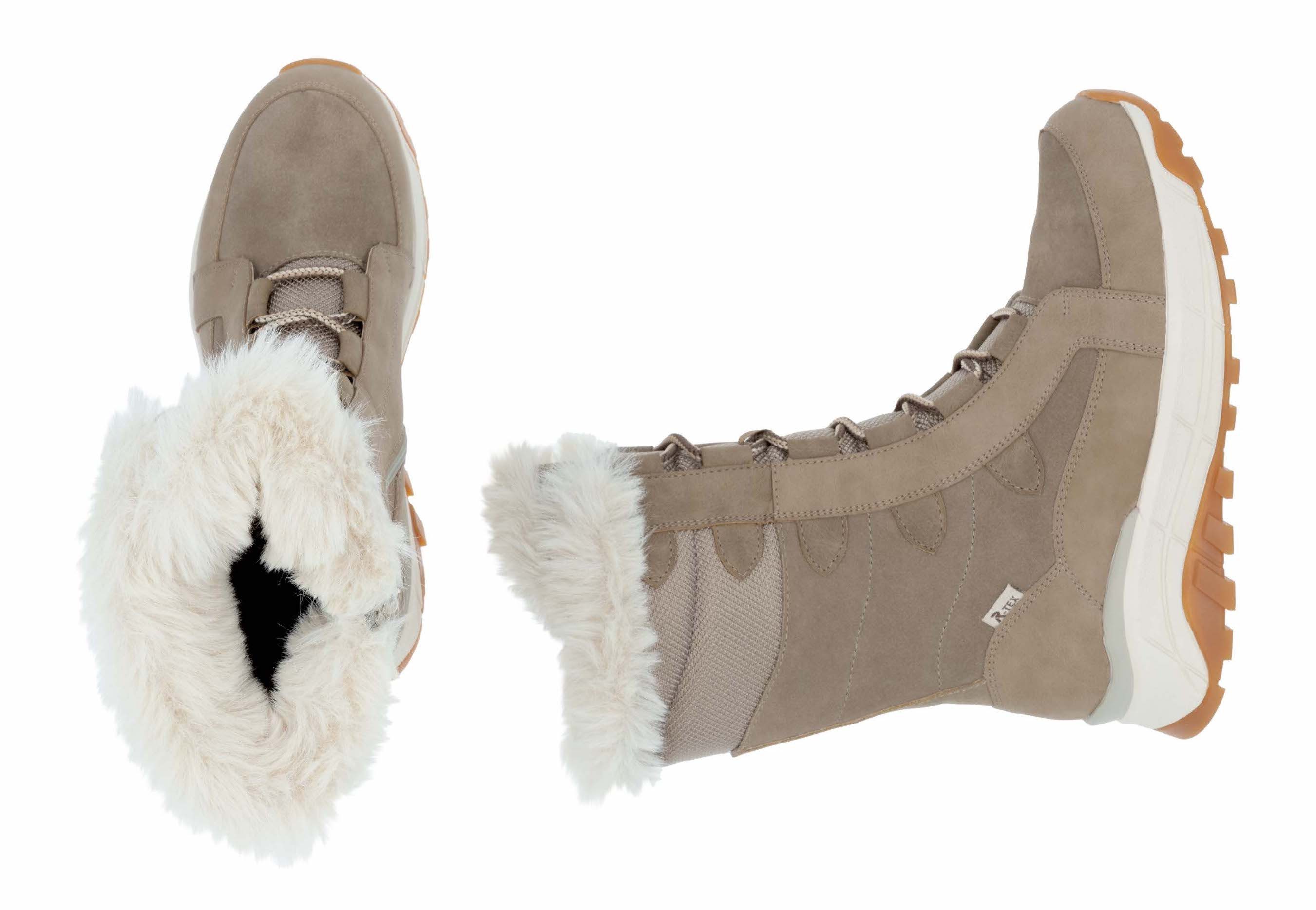 Rieker EVOLUTION Winterlaarzen snow boots, winter boots with lambswool lining, fiber grip sole