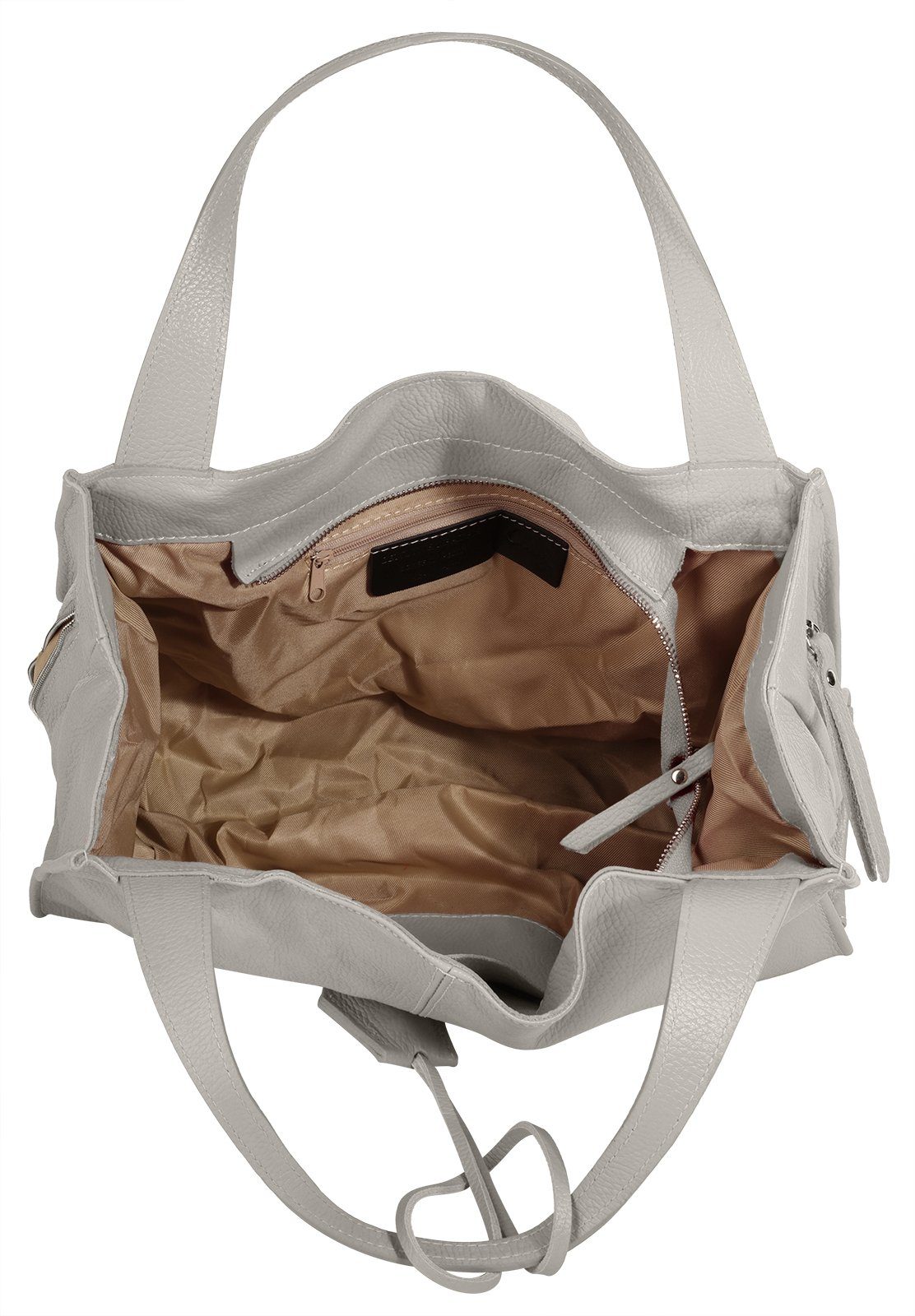 Cluty Shopper echt leer, made in italy
