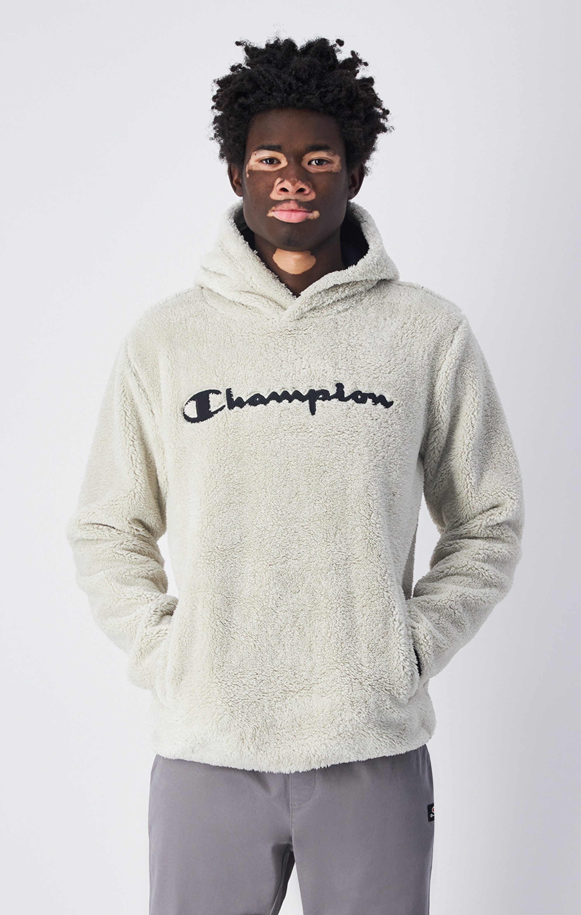 Champion Hoodie met labelstitching